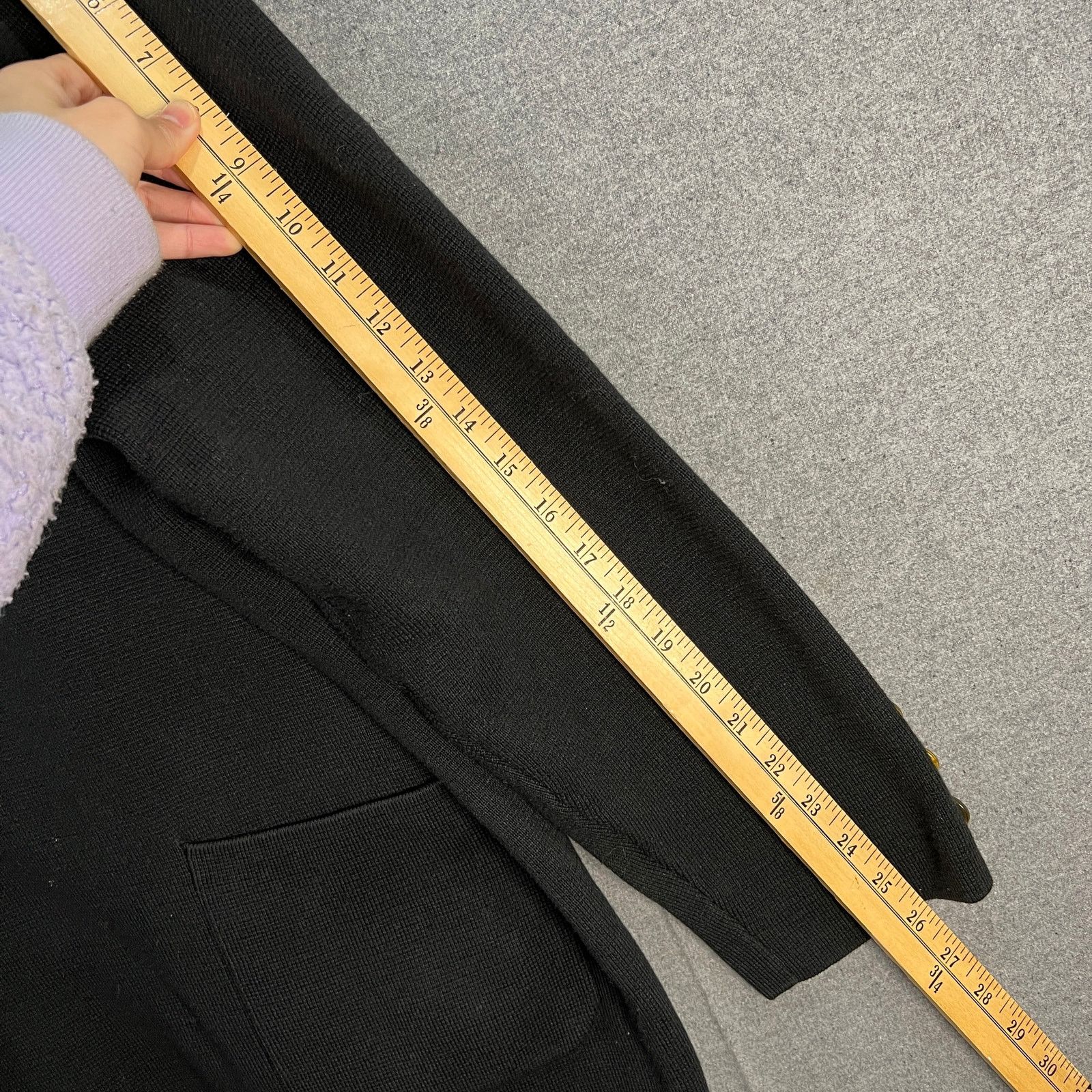Other Joan Rivers Milano Knit Sweater Blazer Black, Size 3X Size 3XL / US 20-22 - 5 Thumbnail