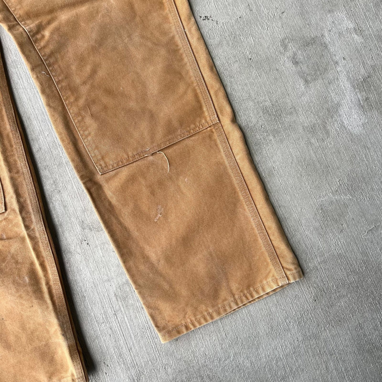 Carhartt × Vintage Carhartt brown faded double knee work wear carpenter pants Size US 36 / EU 52 - 7 Thumbnail