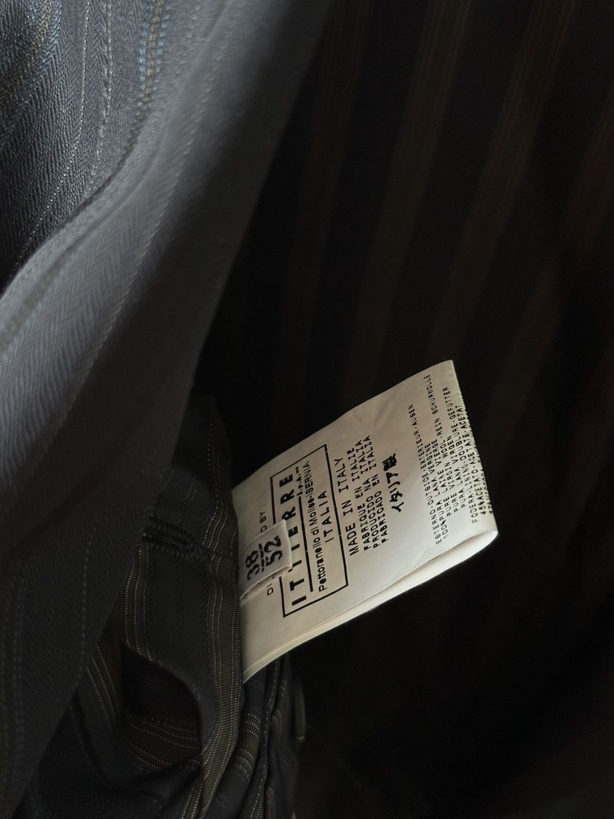 Dolce & Gabbana Dolce Gabbana Gray Striped Blazer Size 52R - 6 Thumbnail