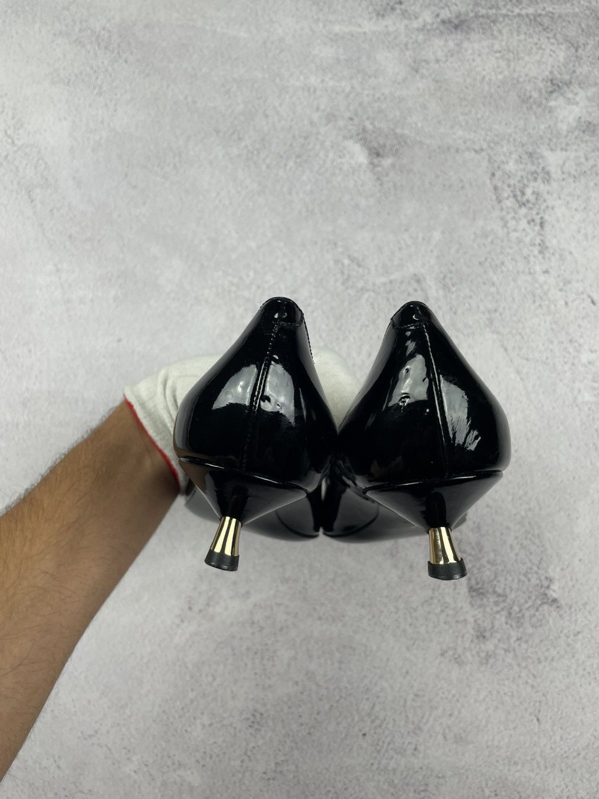 Emporio Armani × Vintage Emporio Armani Womens Heels boat Size 39 Size US 9 / IT 39 - 6 Thumbnail