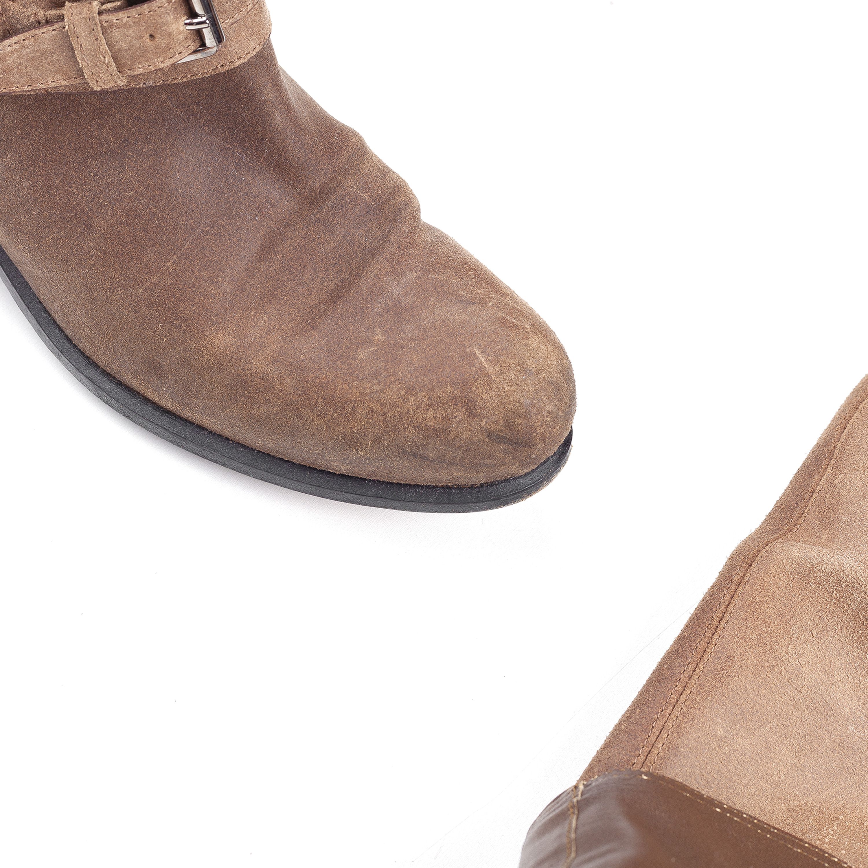 Dior Christian Dior Over The Knee Brown Leather Boots (37,5 EU) Size US 6.5 / IT 36.5 - 8 Thumbnail
