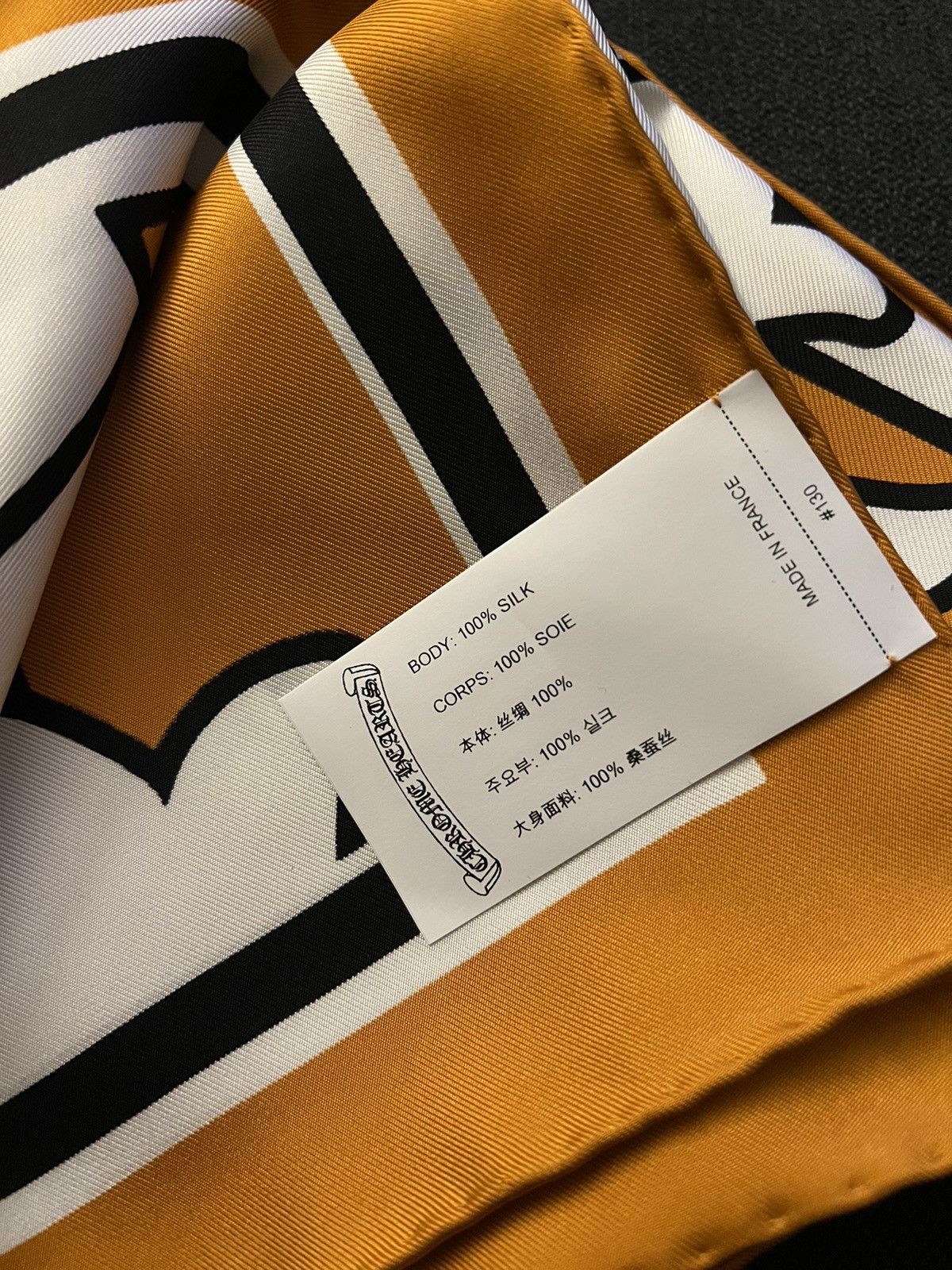 Chrome Hearts Chrome Hearts Cemetery Cross Silk Scarf Size ONE SIZE - 3 Thumbnail
