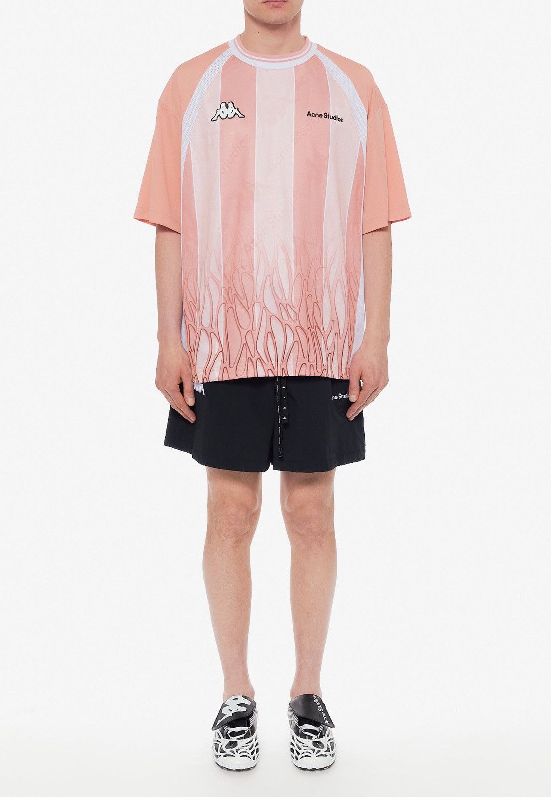 Acne Studios ACNE STUDIOS X KAPPA JERSEY LOGO PINK T-SHIRT Size US XS / EU 42 / 0 - 4 Thumbnail