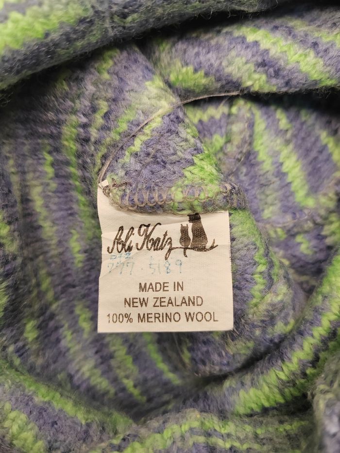 Vintage Vintage Ali Kats Wool Beanie (Made In New Zealand) Size ONE SIZE - 4 Thumbnail