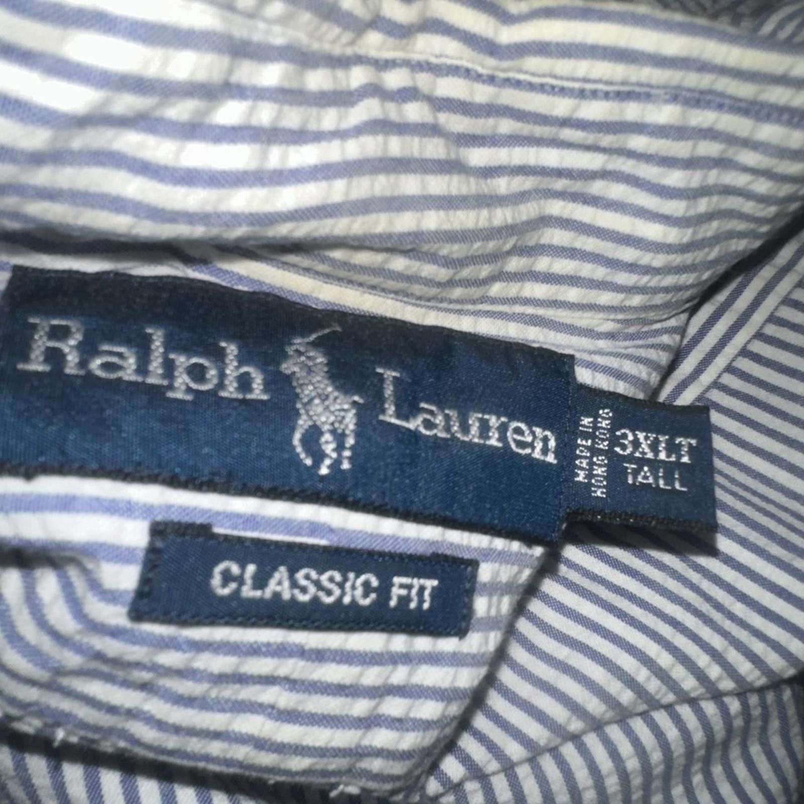 Lauren Ralph Lauren Ralph Lauren Men Button Up Shirt 3XLTSeersucker Classic Size US XXL / EU 58 / 5 - 5 Thumbnail