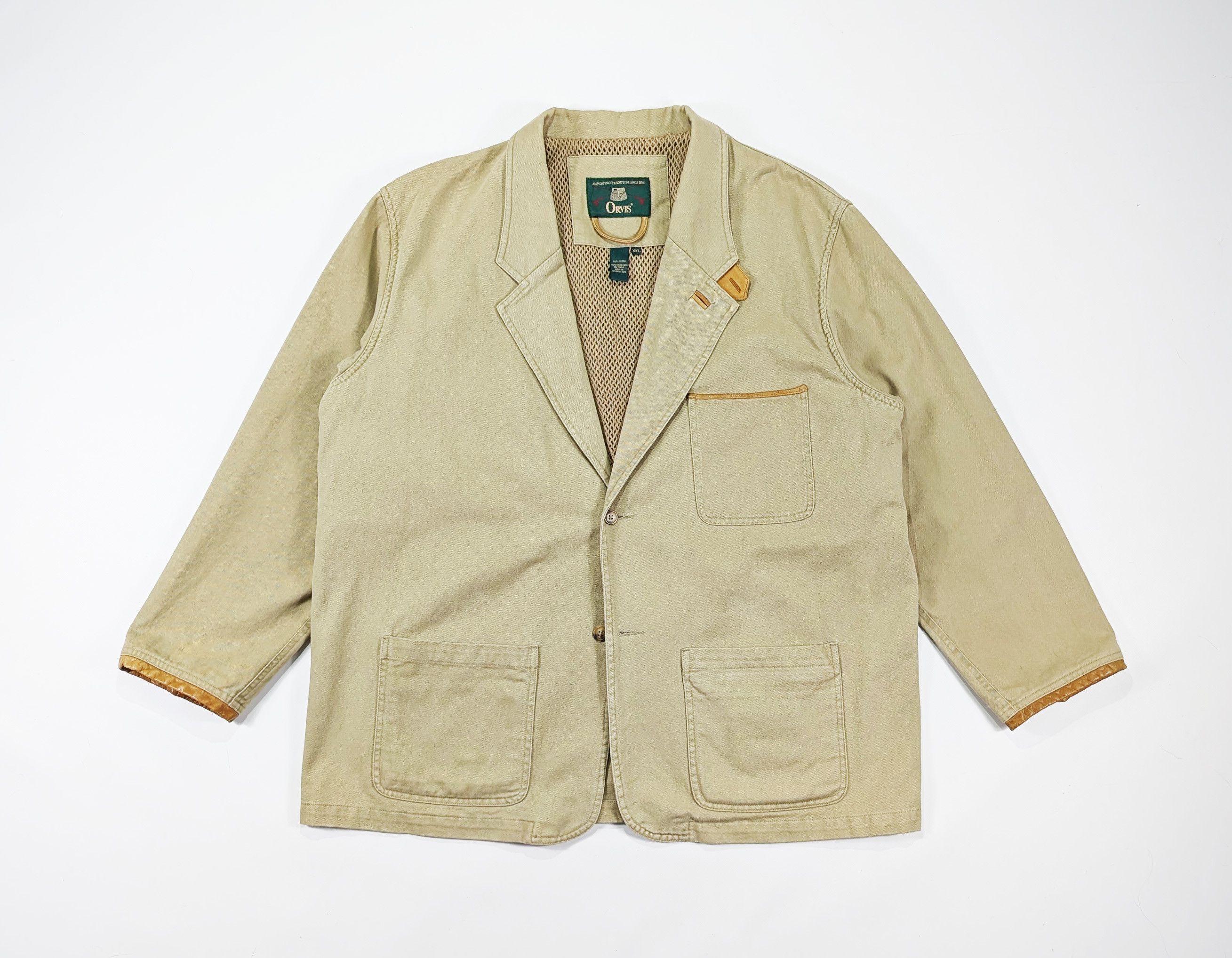 Orvis Orvis Zambezi Leather Elbow Patch Cotton Blazer Jacket Size US XXL / EU 58 / 5 - 1 Thumbnail