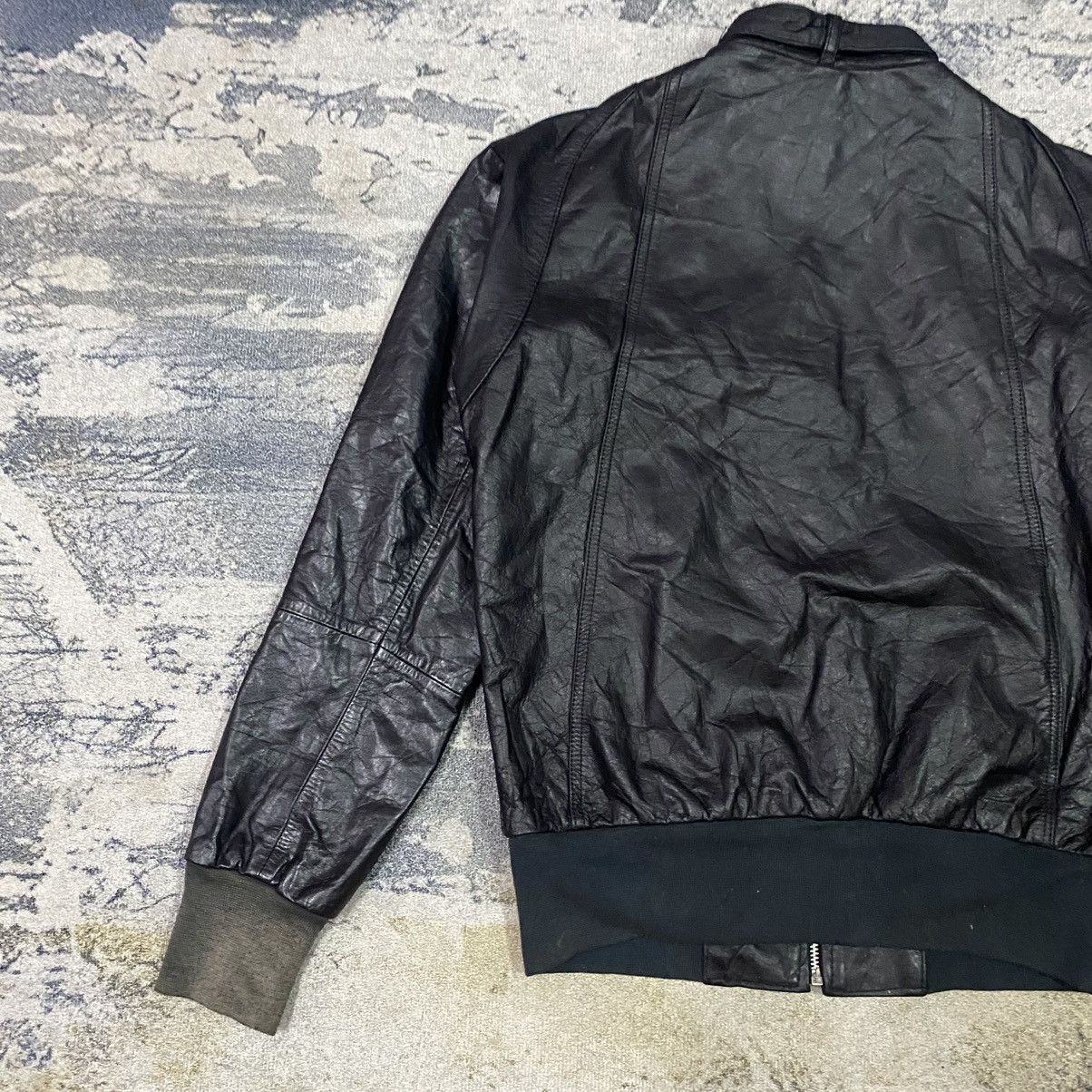 Genuine Leather Vintage Via Accenti Black Leather Jacket Size US M / EU 48-50 / 2 - 10 Thumbnail
