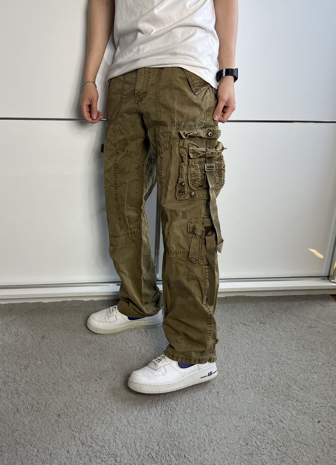Vintage Cargo Pants Forex Multi Pocket Avant Gardę Vintage Size US 30 / EU 46 - 1 Thumbnail