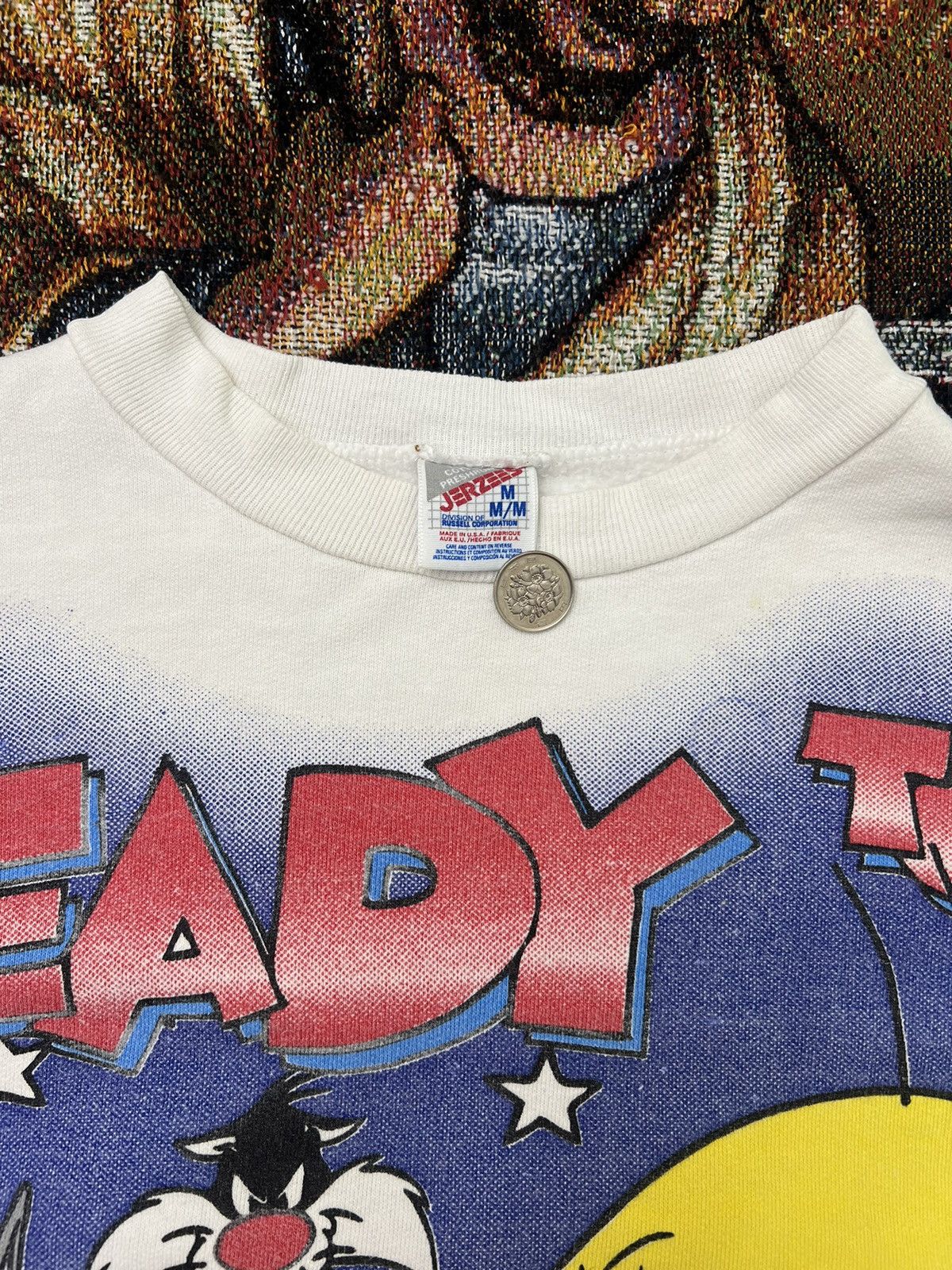 Vintage '96 Space Jam AOP Sweater Size US M / EU 48-50 / 2 - 5 Thumbnail