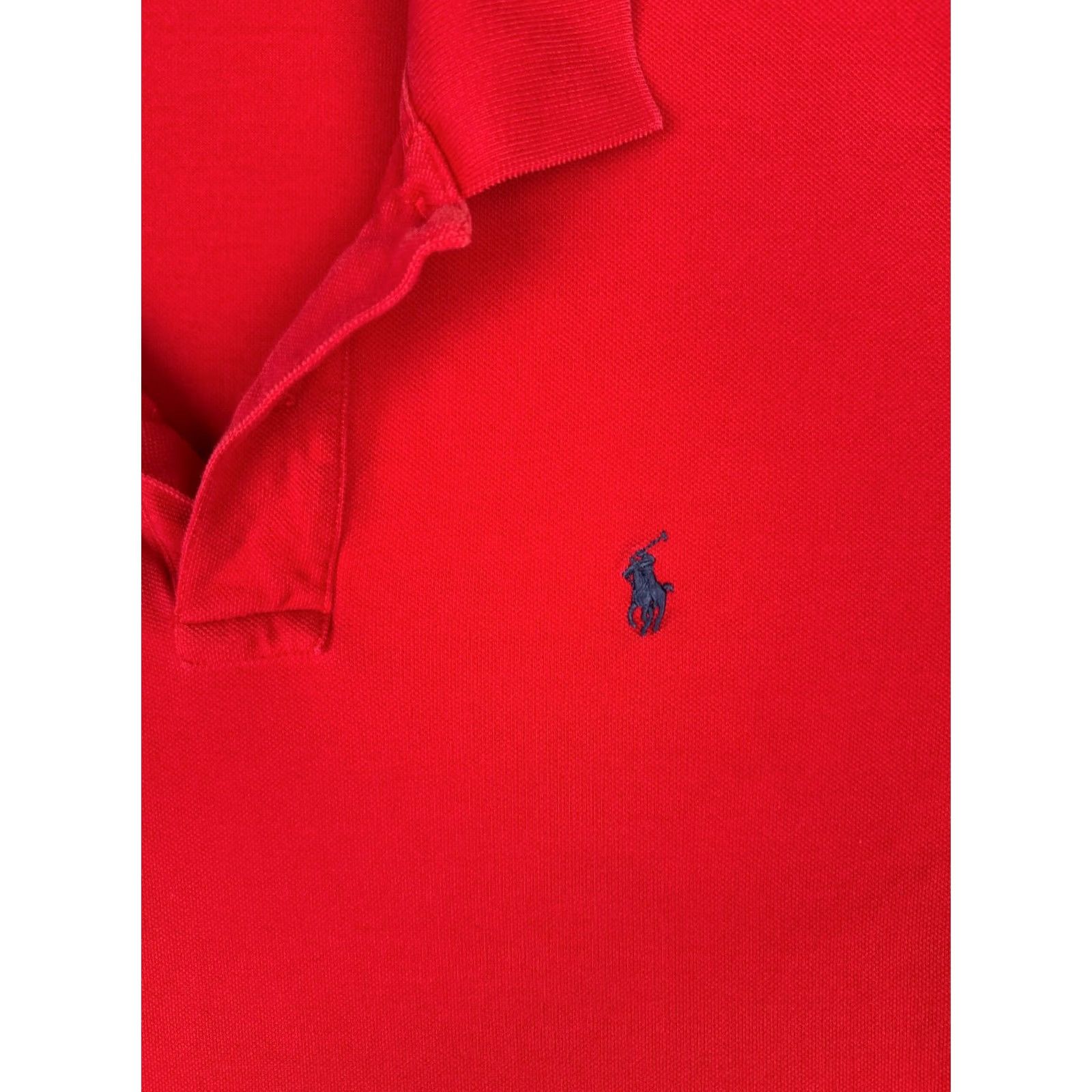 Polo Ralph Lauren VINTAGE Polo Ralph Lauren Shirt Men Large Red 100% Cotton Short Sleeve Size US L / EU 52-54 / 3 - 6 Thumbnail