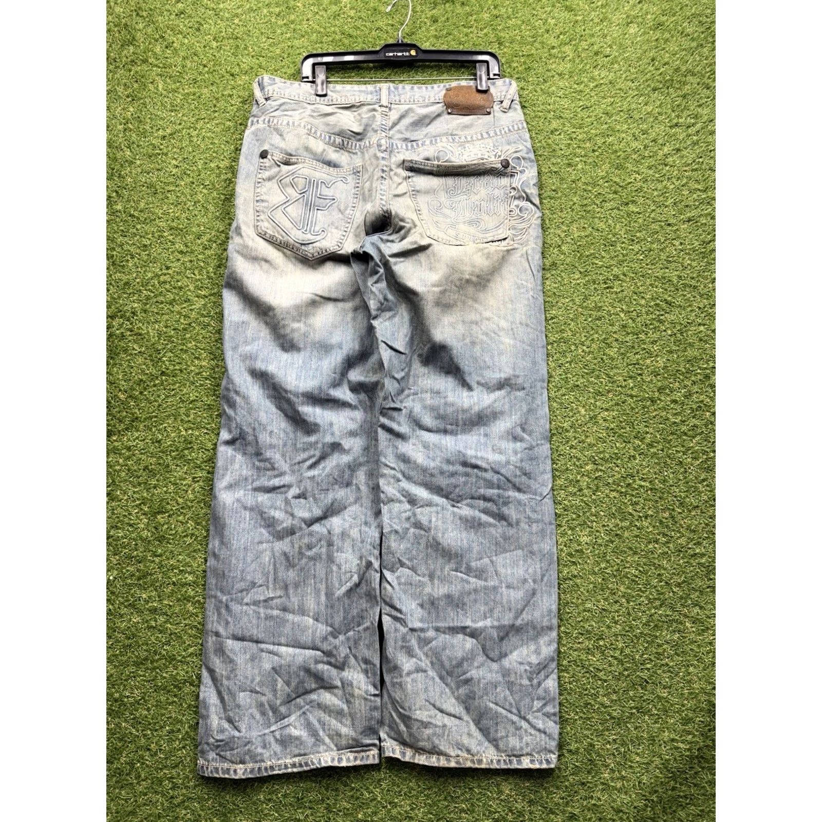Ecko Unltd. VINTAGE Ecko Unltd Jeans Mens 36 Baggy Fit Skater Wide Leg Grunge 90s Denim Blue Cotton 5-Pocket Relaxed Mens Jeans Size US 36 / EU 52 - 2 Thumbnail