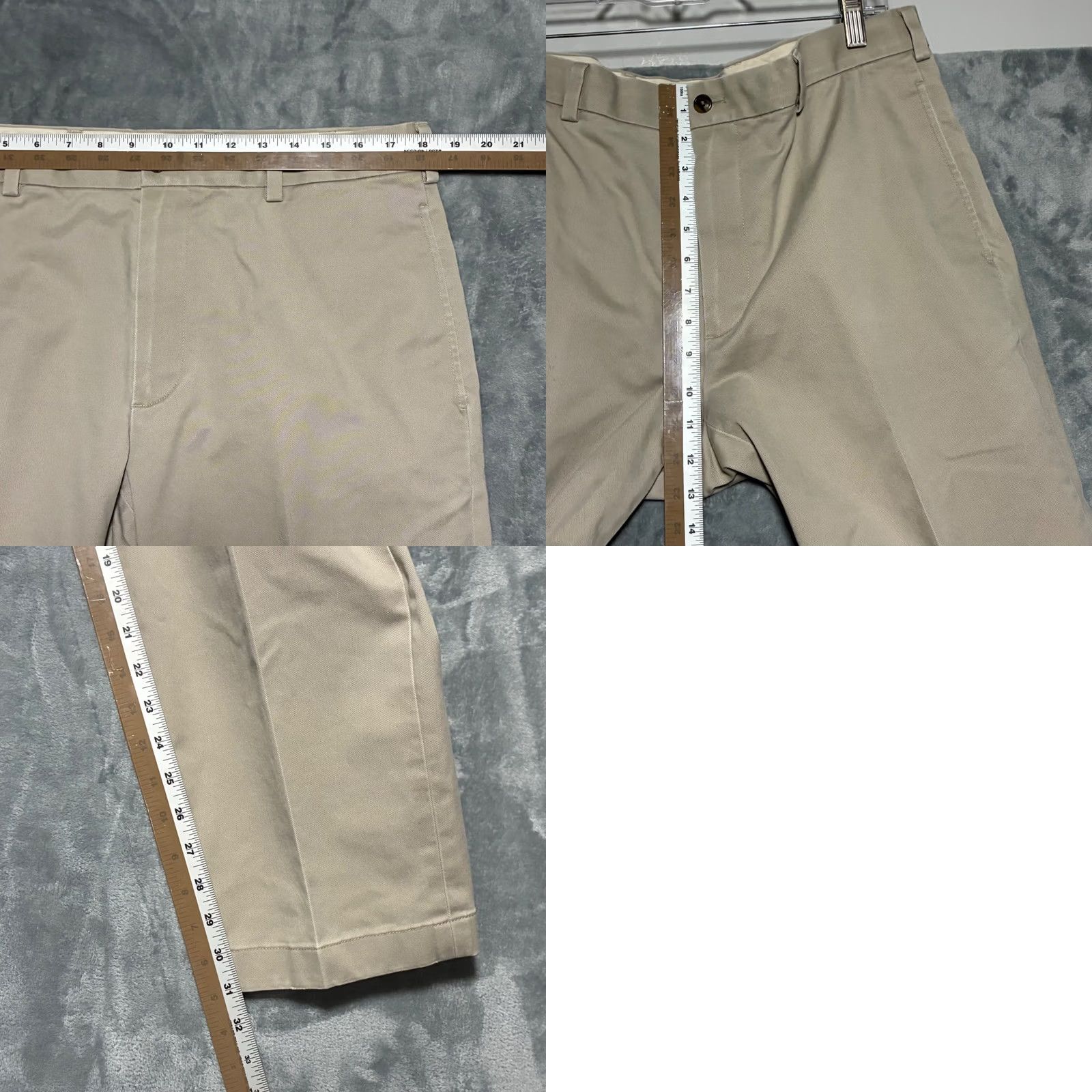 Brooks Brothers Brooks Brothers Clark Fit Advantage Chino Straight Leg Pants Mens 36x32 Khaki Size US 36 / EU 52 - 8 Thumbnail