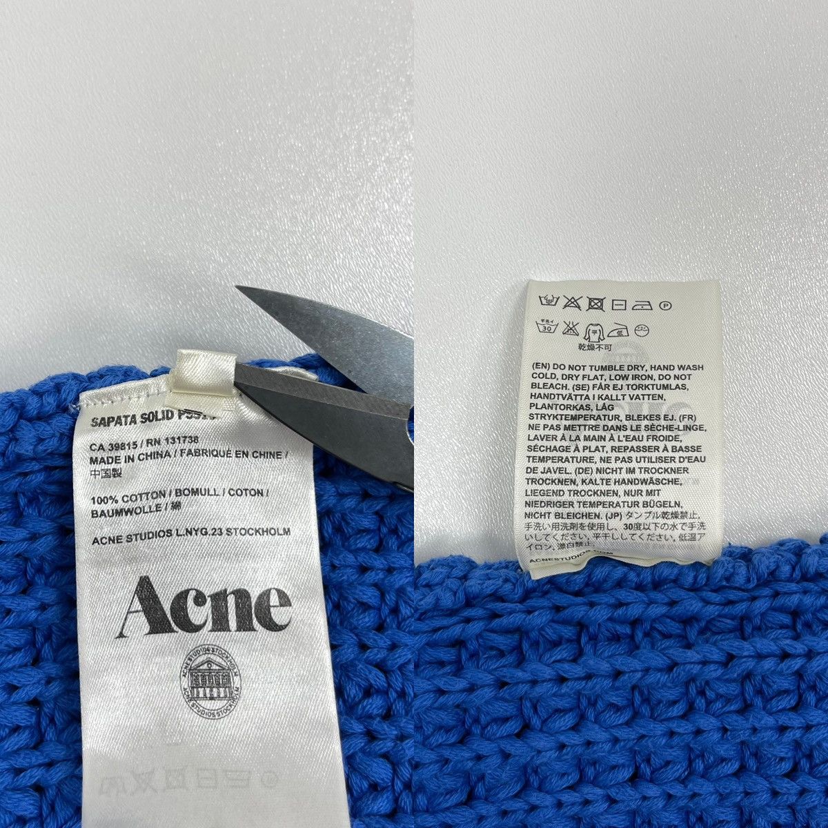 Acne Studios Acne Studios W Sapata Solid Waffle S13 Cotton Knit Sweater Size S / US 4 / IT 40 - 10 Thumbnail