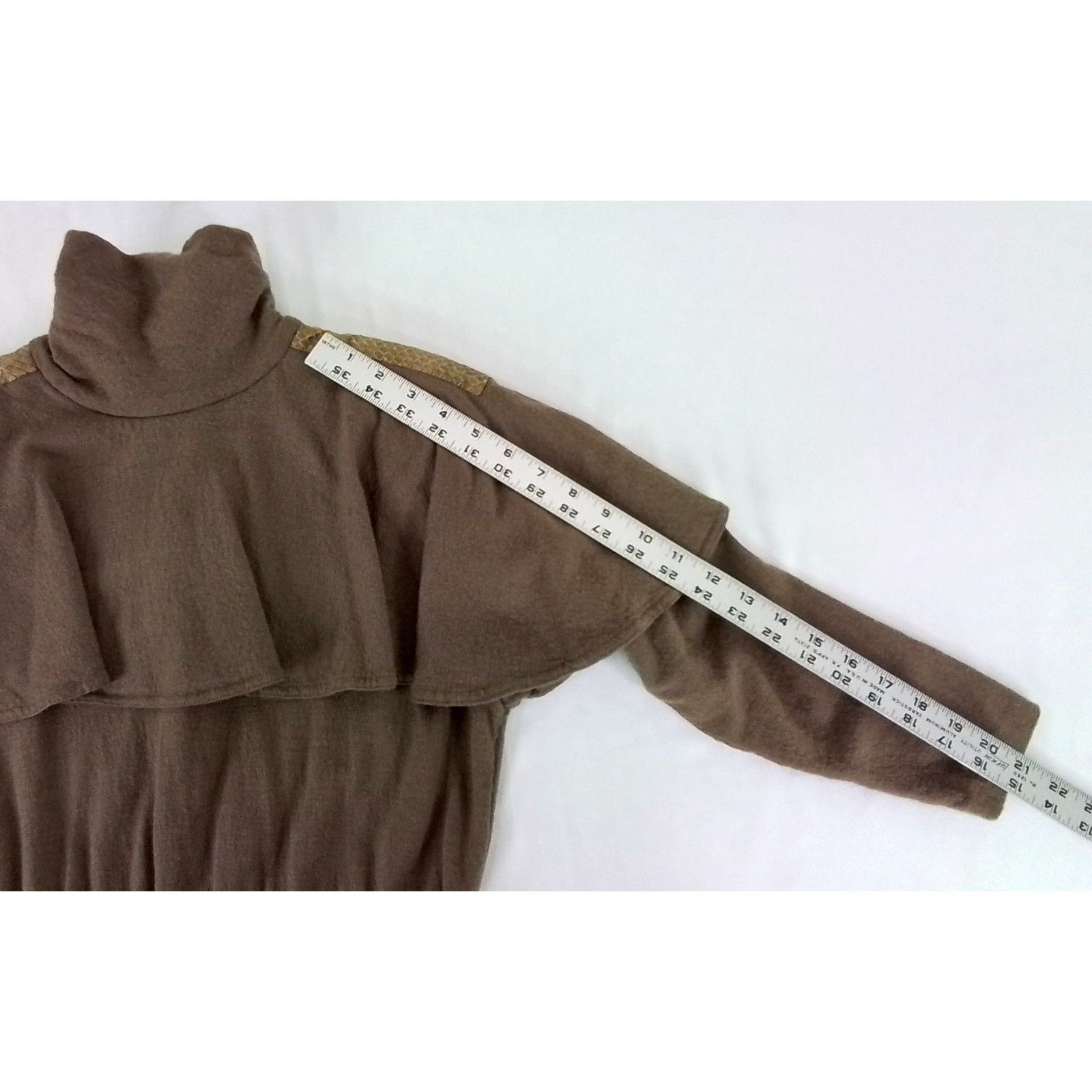 Saks Fifth Avenue Saks Fifth Dress Women's 12 Brown Vintage Size XL / US 12-14 / IT 48-50 - 11 Thumbnail