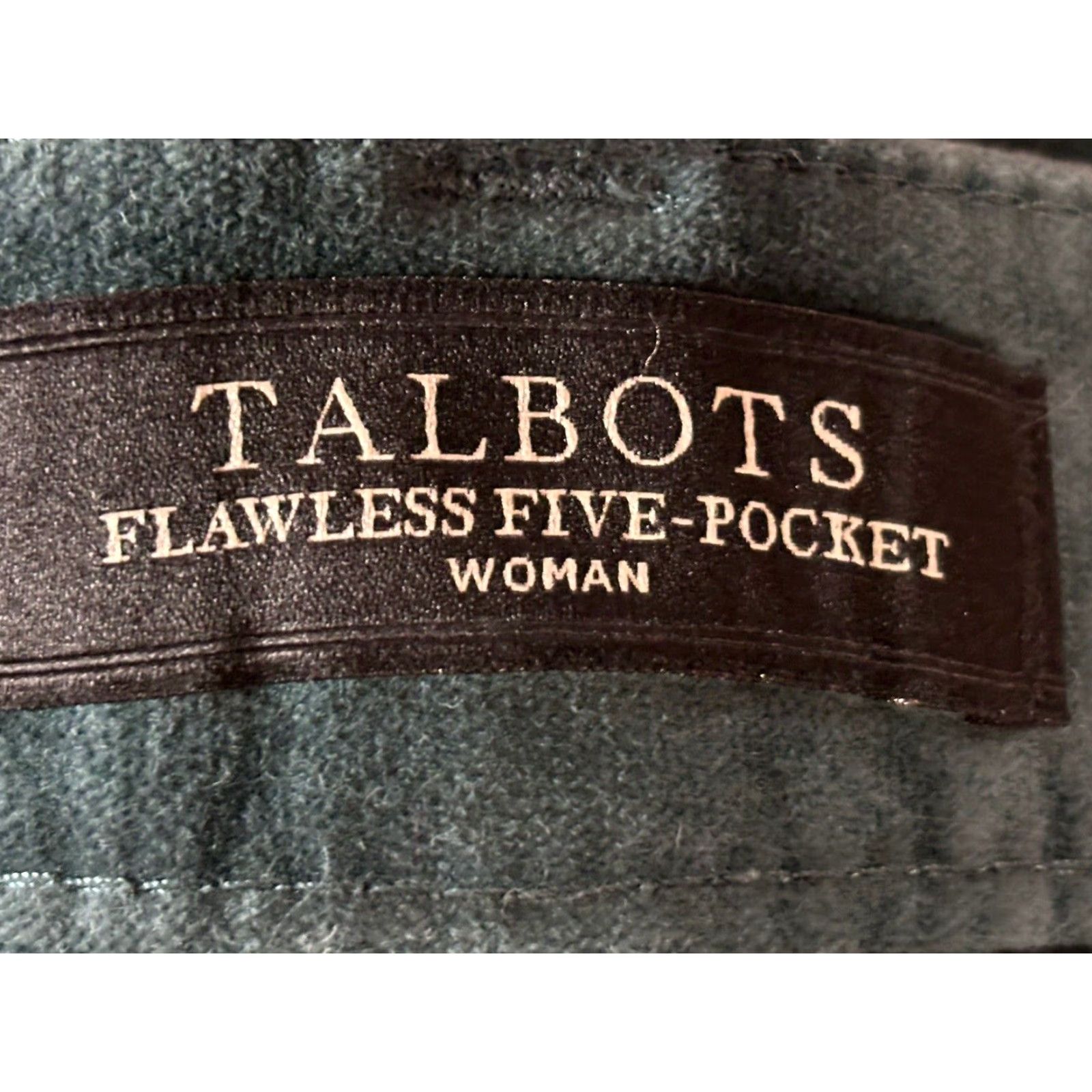 Talbots Talbots Flawless 5 Pocket Velvet Curvy Jegging Pants 26W Plus Green Woman Plus Size Cotton Blend Velvet Pockets Jeans Pants NEW! Size 26" / US 2 / IT 38 - 5 Thumbnail