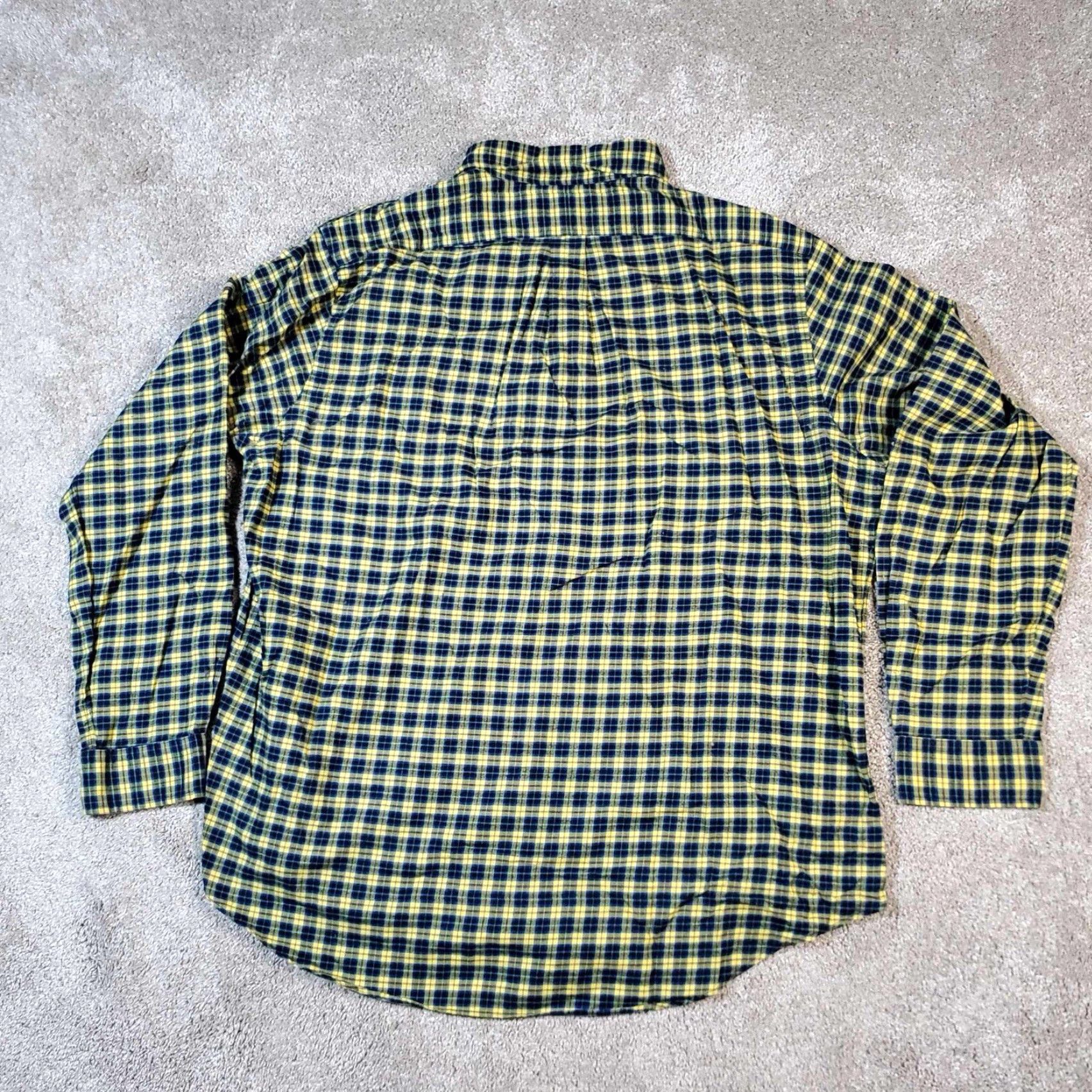 Polo Ralph Lauren Polo Ralph Lauren Shirt Mens XL Button Up Long Sleeve Yellow Plaid Size US XL / EU 56 / 4 - 3 Thumbnail