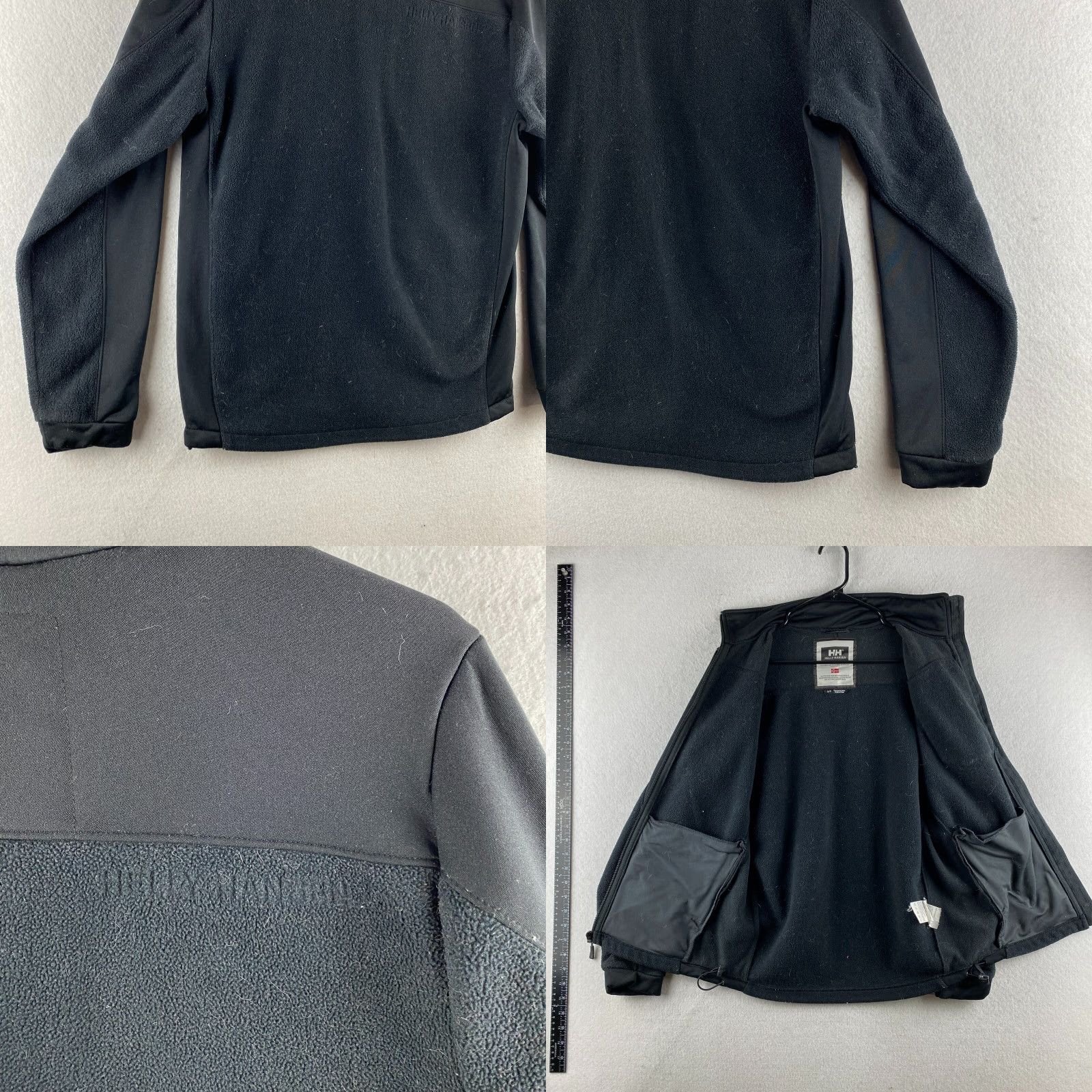 Helly Hansen Helly Hansen Sweater Mens Small S Black Full Zip Fleece Long Sleeve Zip Pockets Size US S / EU 44-46 / 1 - 10 Thumbnail