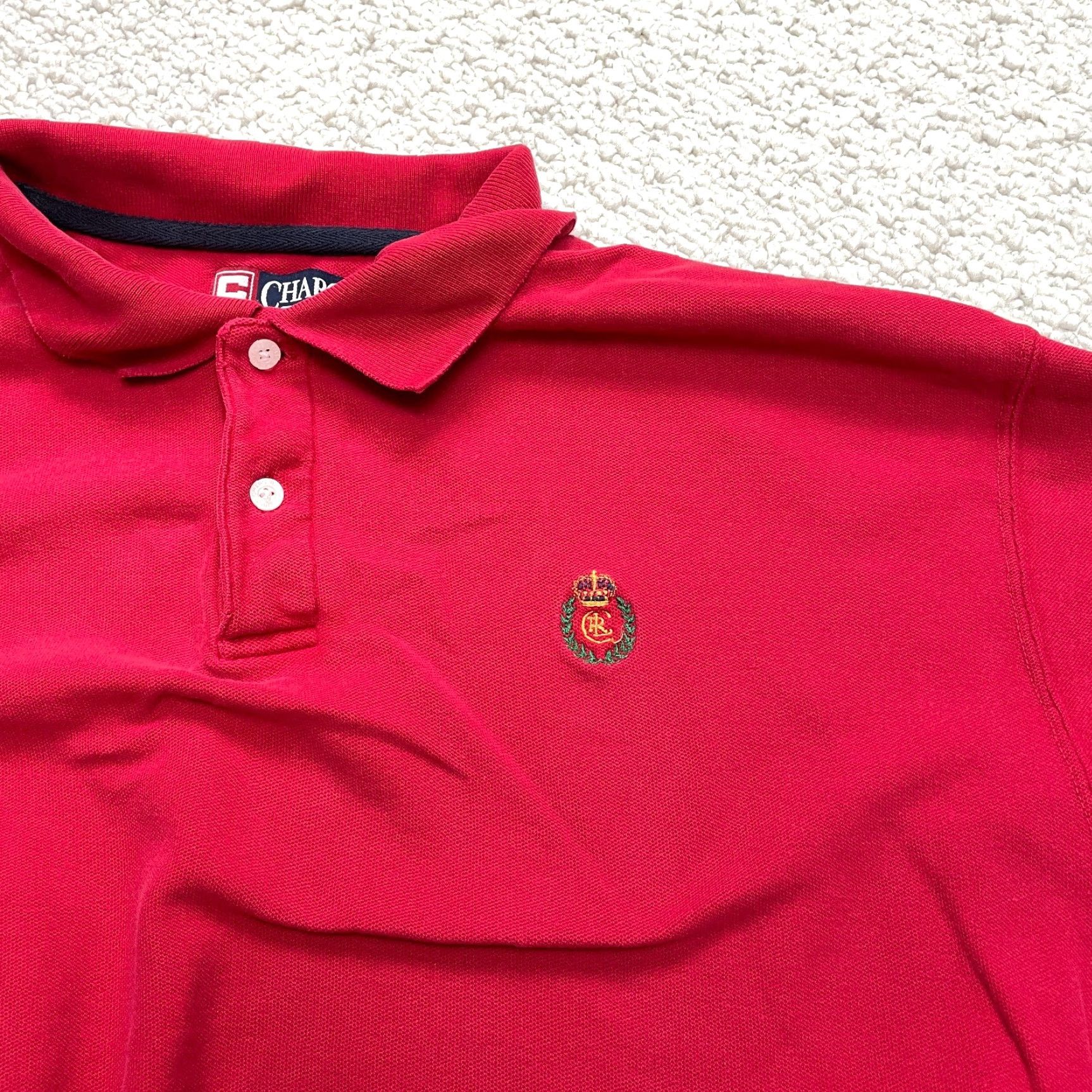 Chaps Chaps Ralph Lauren Polo Shirt Mens XXL Red White Short Sleeve Logo Rugby Golf Shirt Size US XXL / EU 58 / 5 - 5 Thumbnail