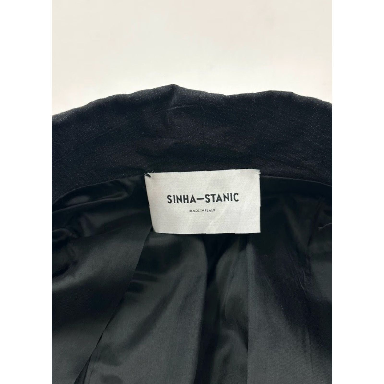 Vintage Sinha Stanic Jacket Women’s Black Metallic Short Sleeve Size 8 Italy Size 30" / US 8 / IT 44 - 3 Thumbnail