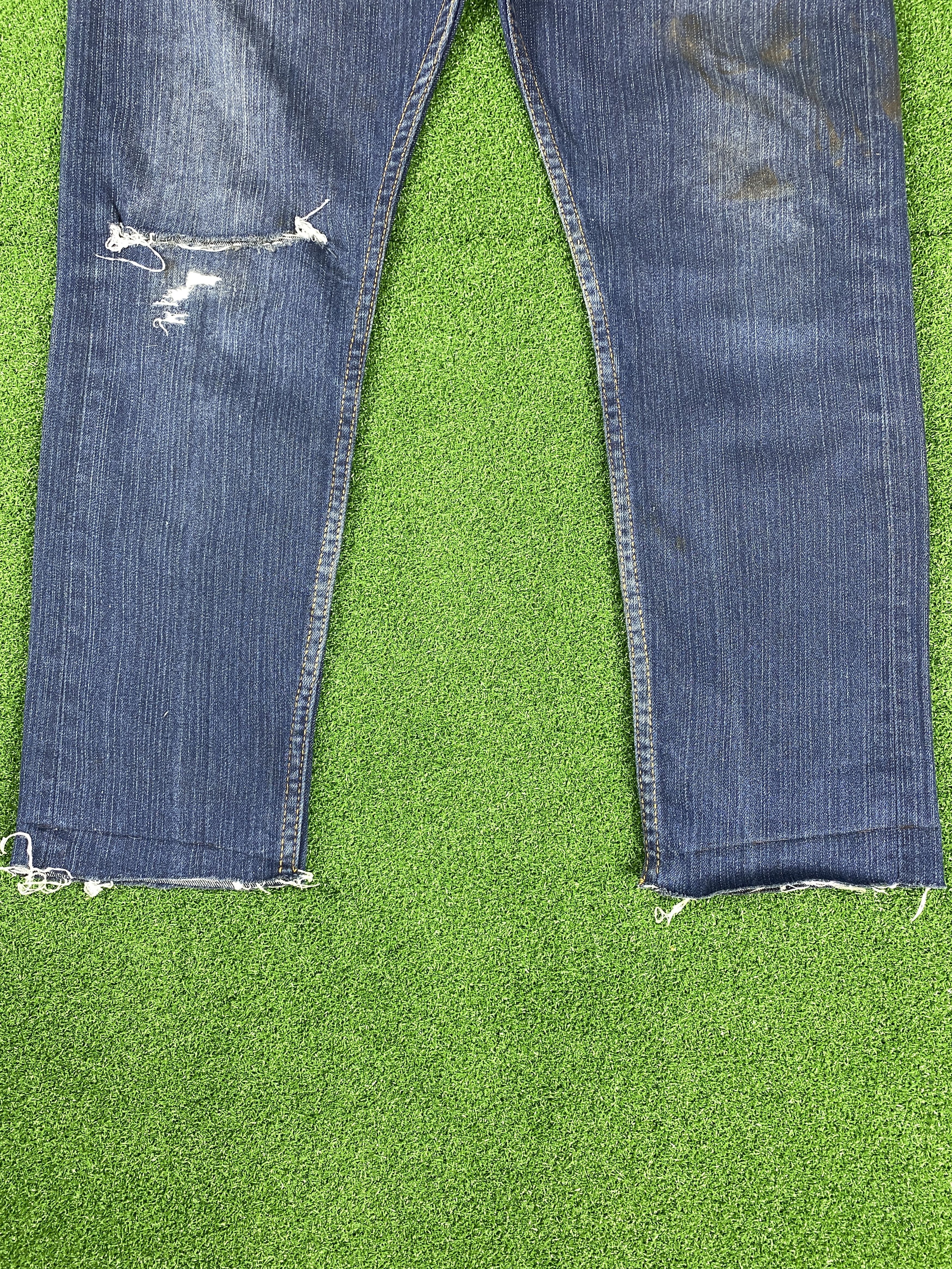 Cheap Monday Vintage Cheap Monday Distressed Blue Jeans Size US 34 / EU 50 - 6 Thumbnail