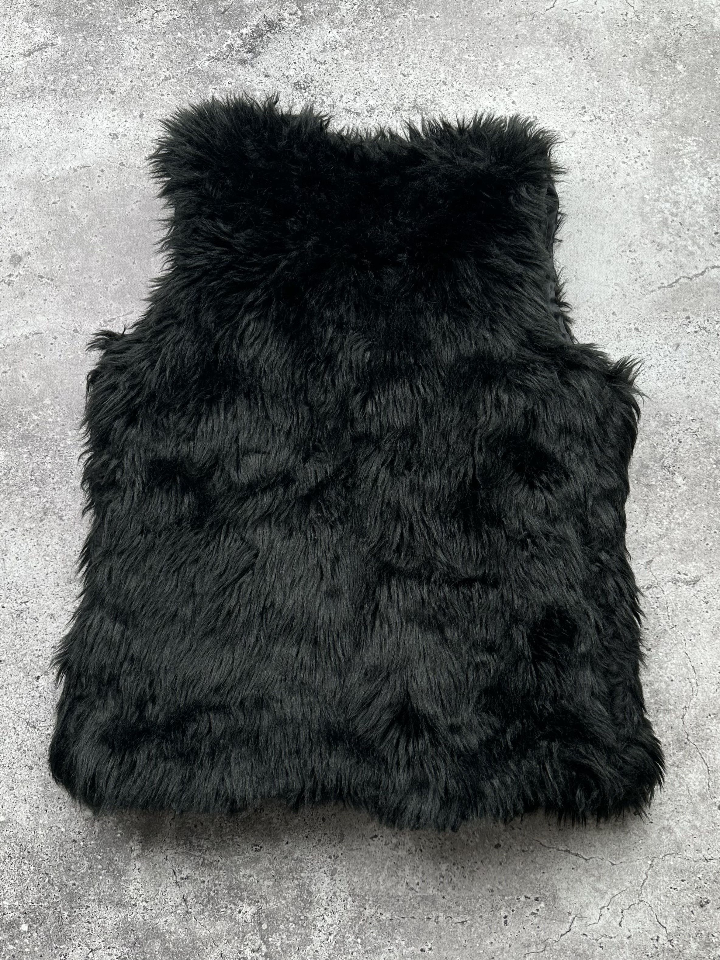 Vintage Vintage Faux Fur Vest C500(V465) Size M / US 6-8 / IT 42-44 - 3 Thumbnail