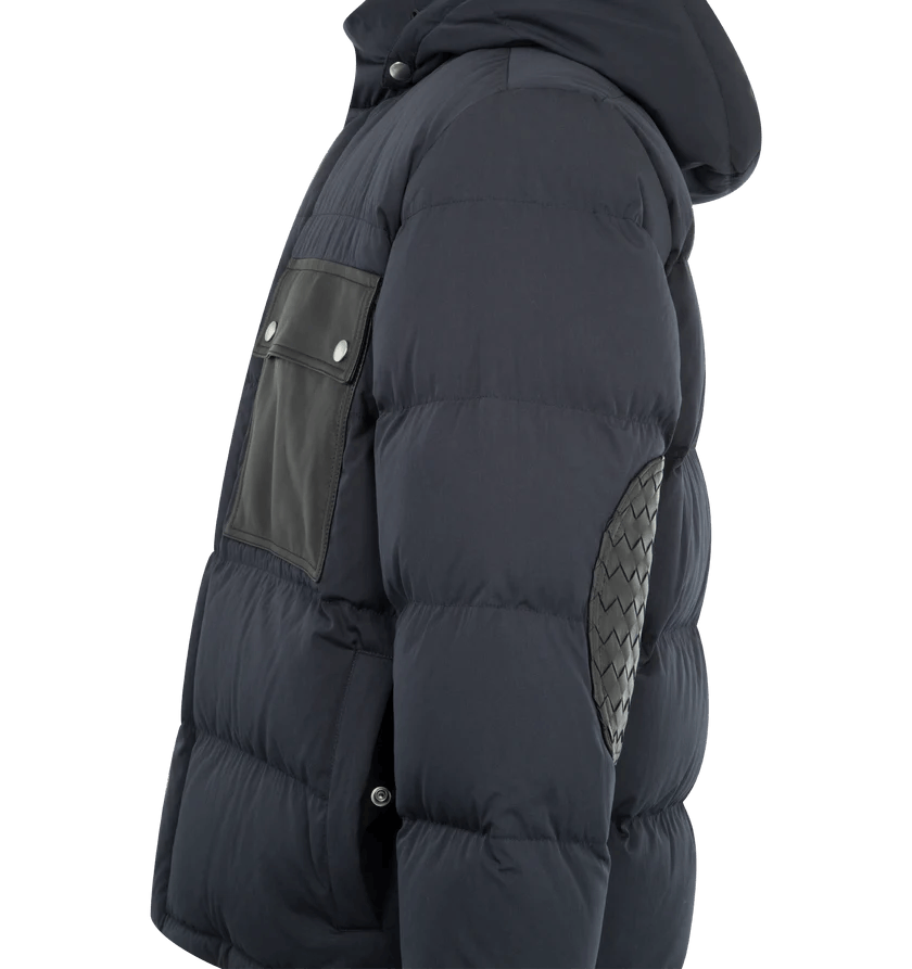Bottega Veneta o1h1sh10526 Leather Pocket Jacket in Midnight Blue Size US M / EU 48-50 / 2 - 4 Thumbnail