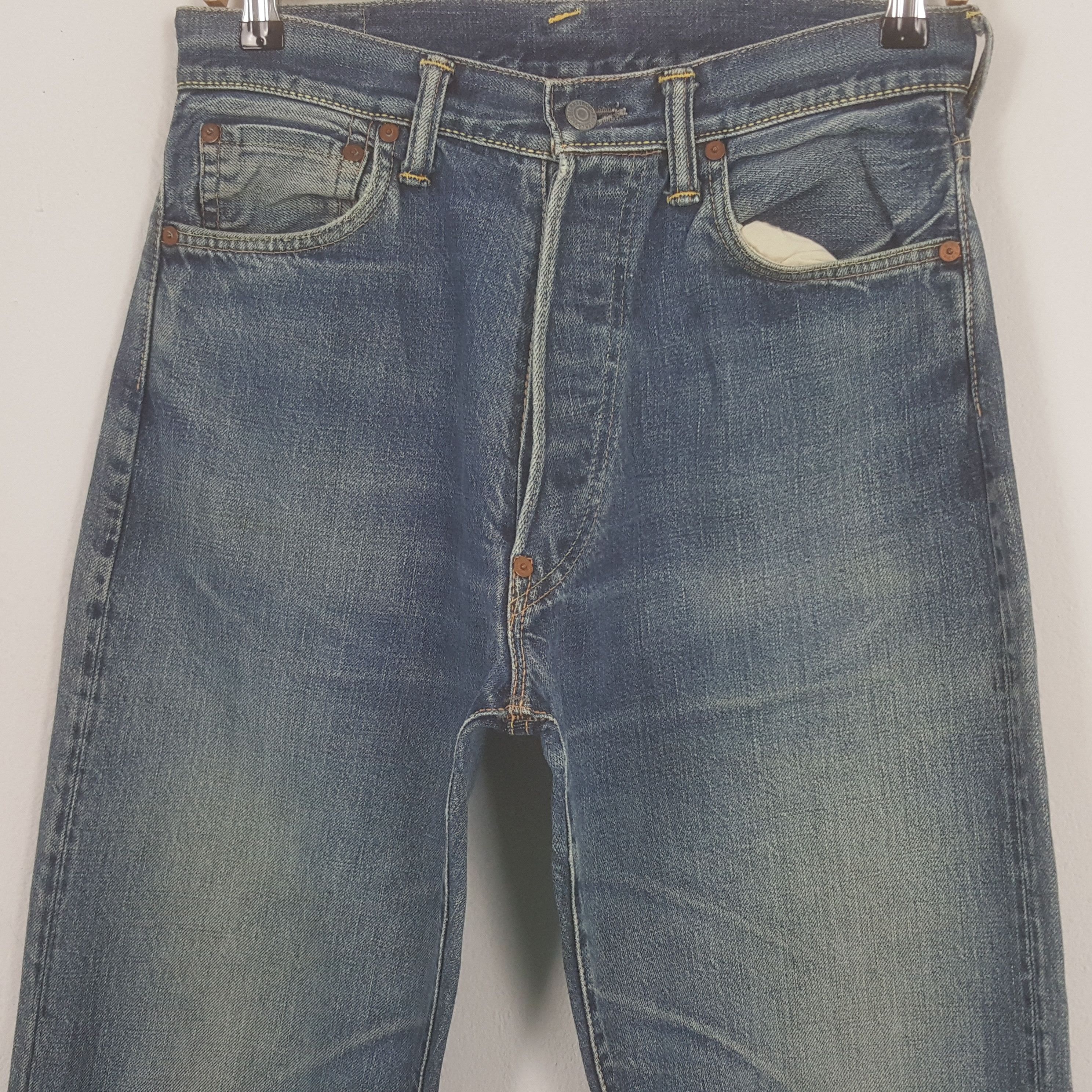 Evisu × Japanese Brand × Vintage Vintage Evisu Japanese Brand Daicock Custom Art Denim Jeans Size US 29 - 4 Thumbnail