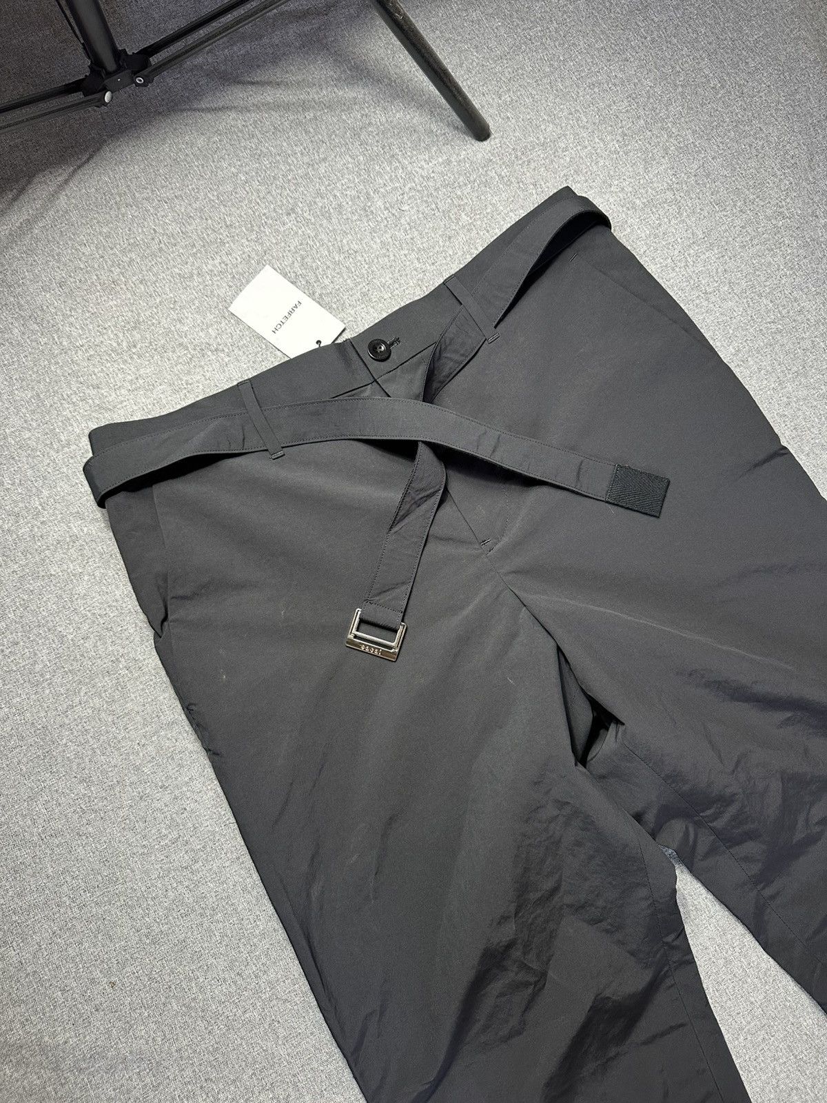 Sacai Sacai Matte Polyester Belted Tafetta Pants Size US 34 / EU 50 - 4 Thumbnail