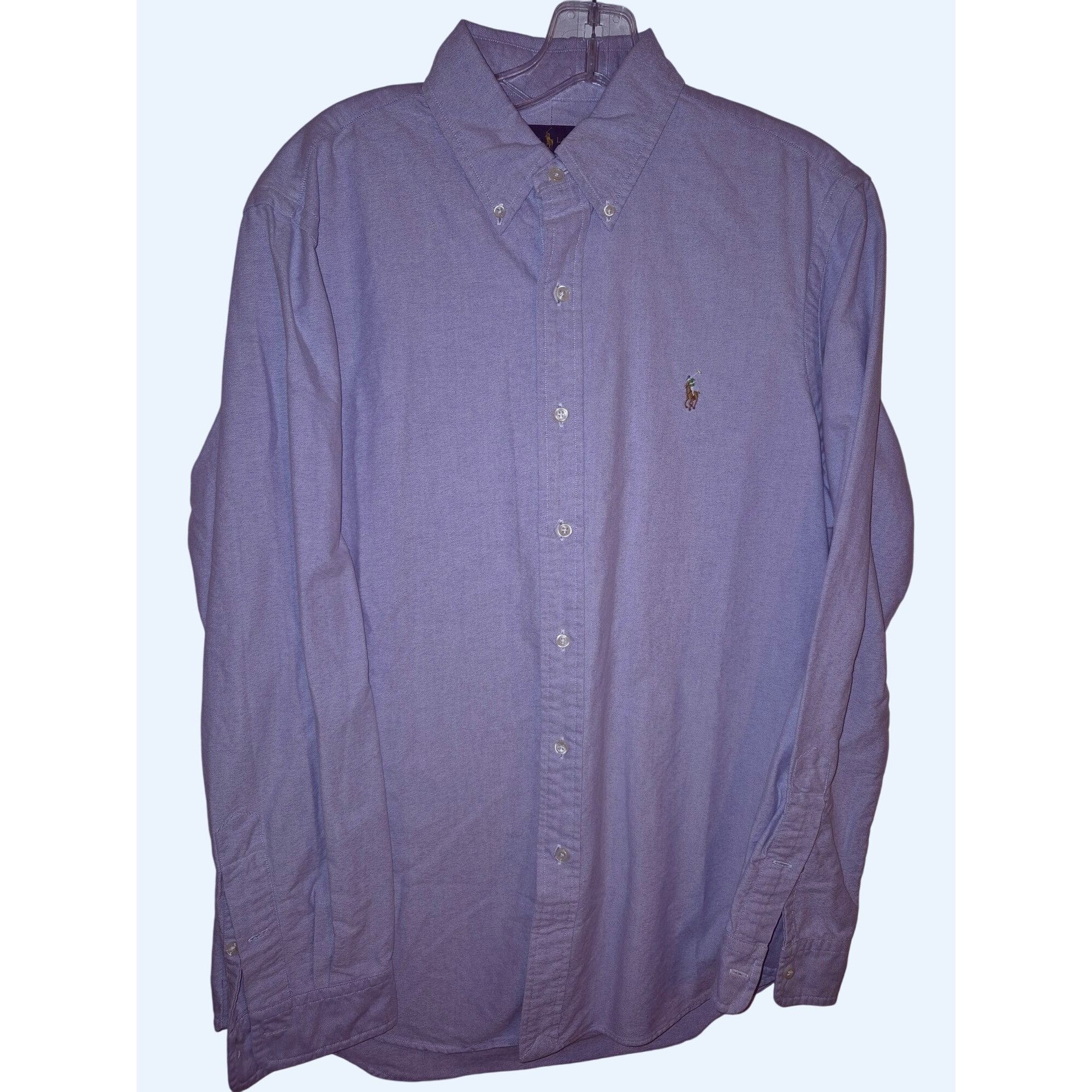 Polo Ralph Lauren Polo Ralph Lauren Mens Classic Fit Blue Oxford Button-Down S Size US M / EU 48-50 / 2 - 1 Thumbnail