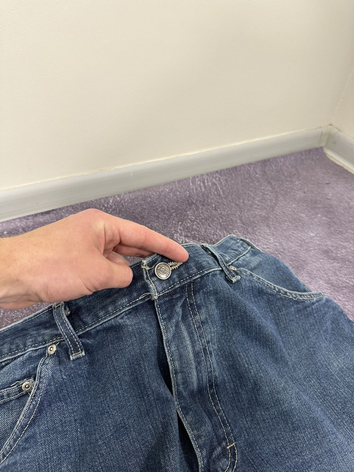 Dickies Vintage 90s Dickies USA Baggy Opium Faded Hype Work Jeans Size US 38 / EU 54 - 13 Thumbnail