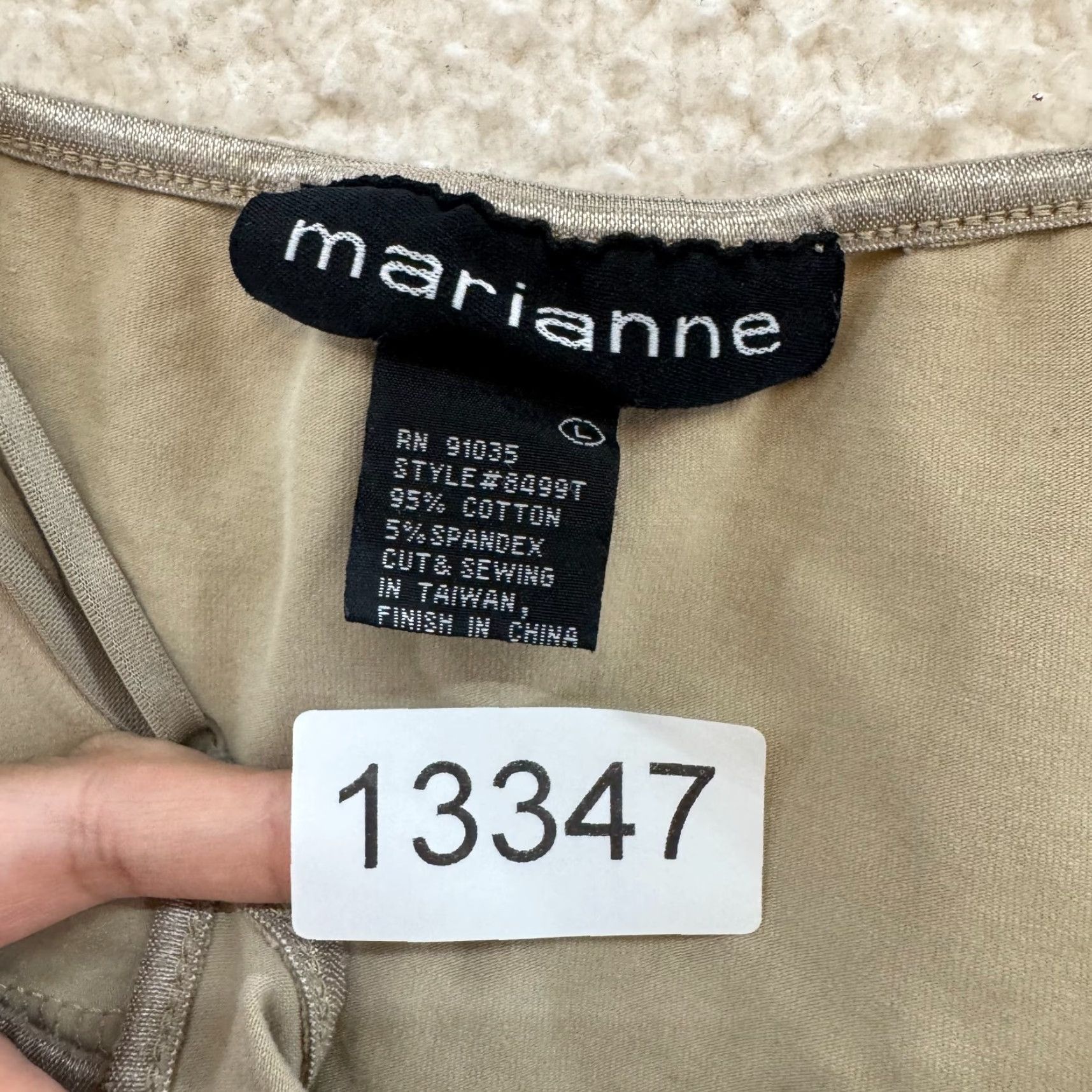 Vintage VINTAGE Marianne Camisole Tank Top Shirt L Beige Grunge Boho Fairy Y2K Burnished Beige Large Size L / US 10 / IT 46 - 6 Thumbnail