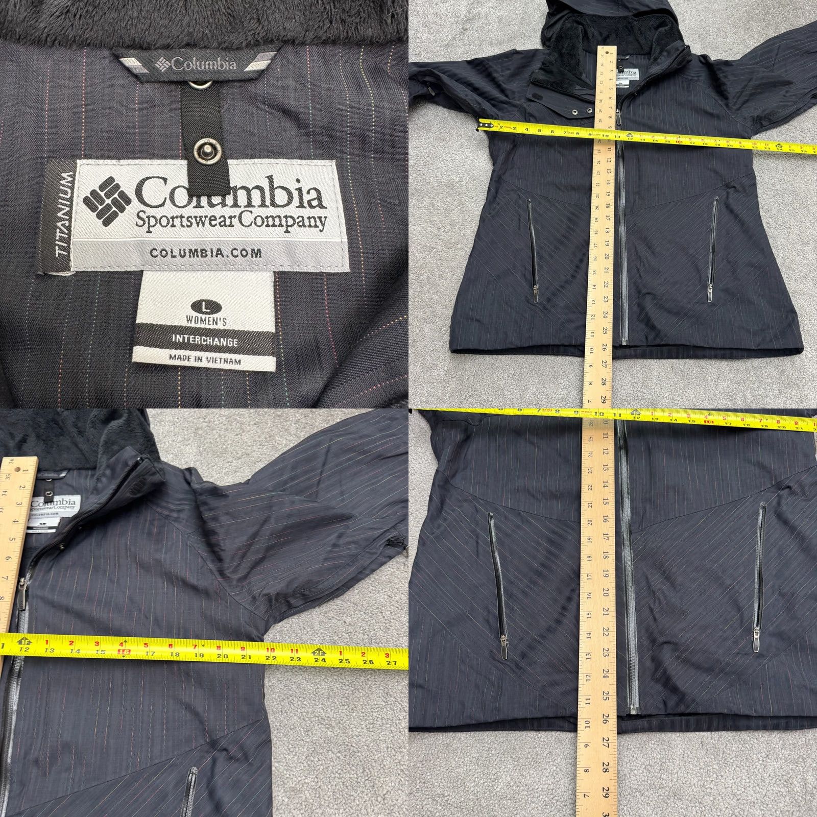 Vintage Columbia Titanium Omni-tech Hoodie Windbreaker Jacket Womens Large Dark Blue - Stylish, Outdoor - Retail Size L / US 10 / IT 46 - 9 Thumbnail
