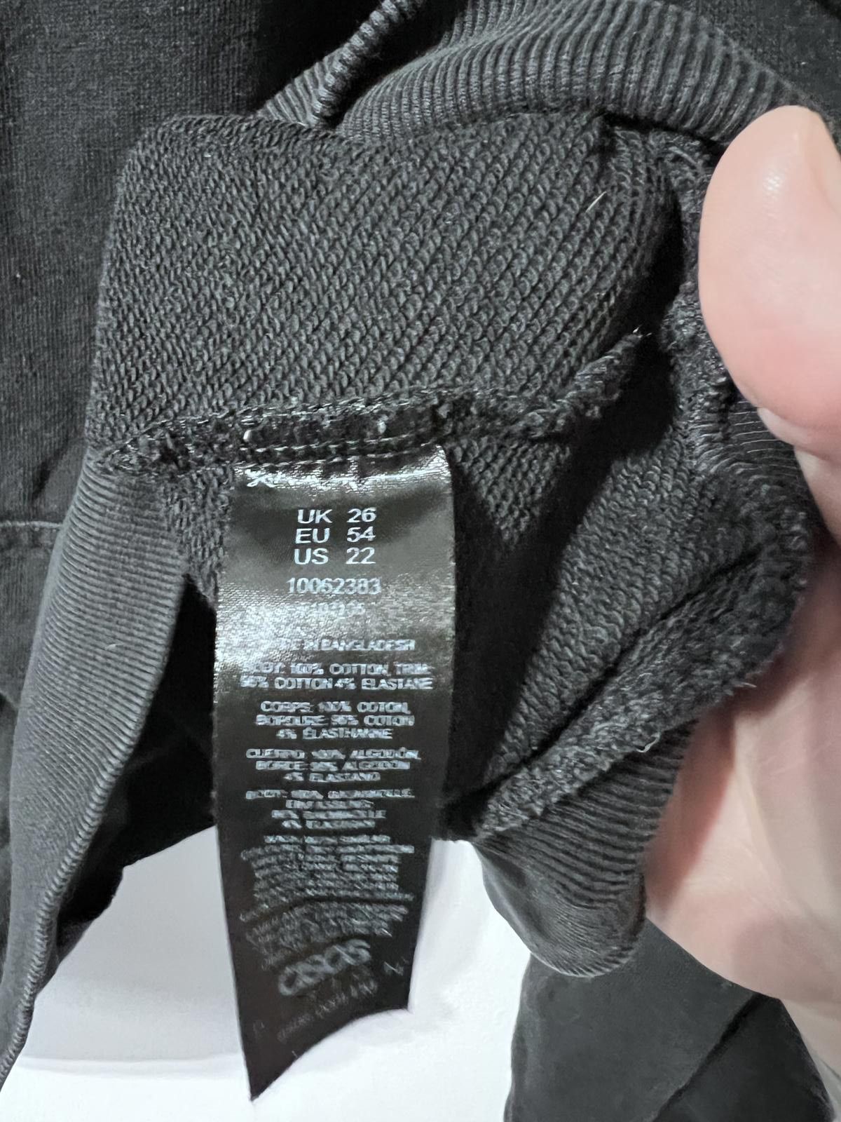 Other ASOS DESIGN Black Zip-Up Hoodie – UK 26 Size 3XL / US 20-22 - 3 Thumbnail