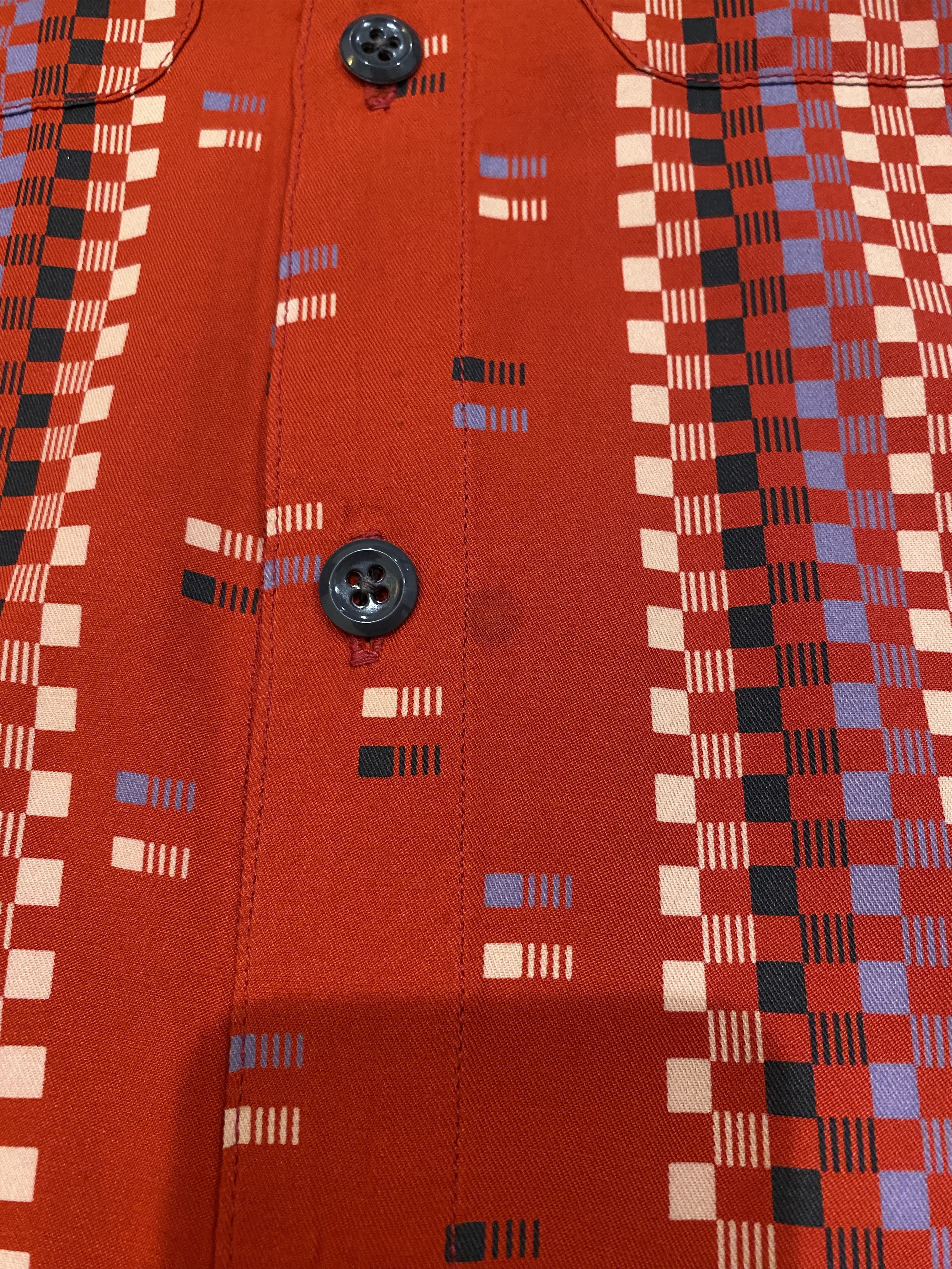 Real Japan Blues Real Japan Blues Red Rayon Shirt Size US S / EU 44-46 / 1 - 2 Thumbnail