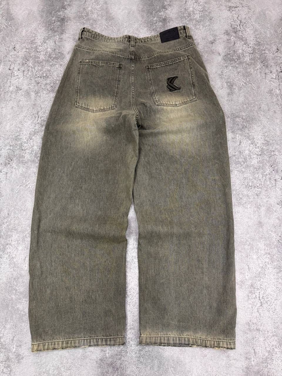 Karl Kani Karl Kani Men Baggy Jeans OG Washed Wavy Seams Green Size 34 Size US 34 / EU 50 - 1 Thumbnail