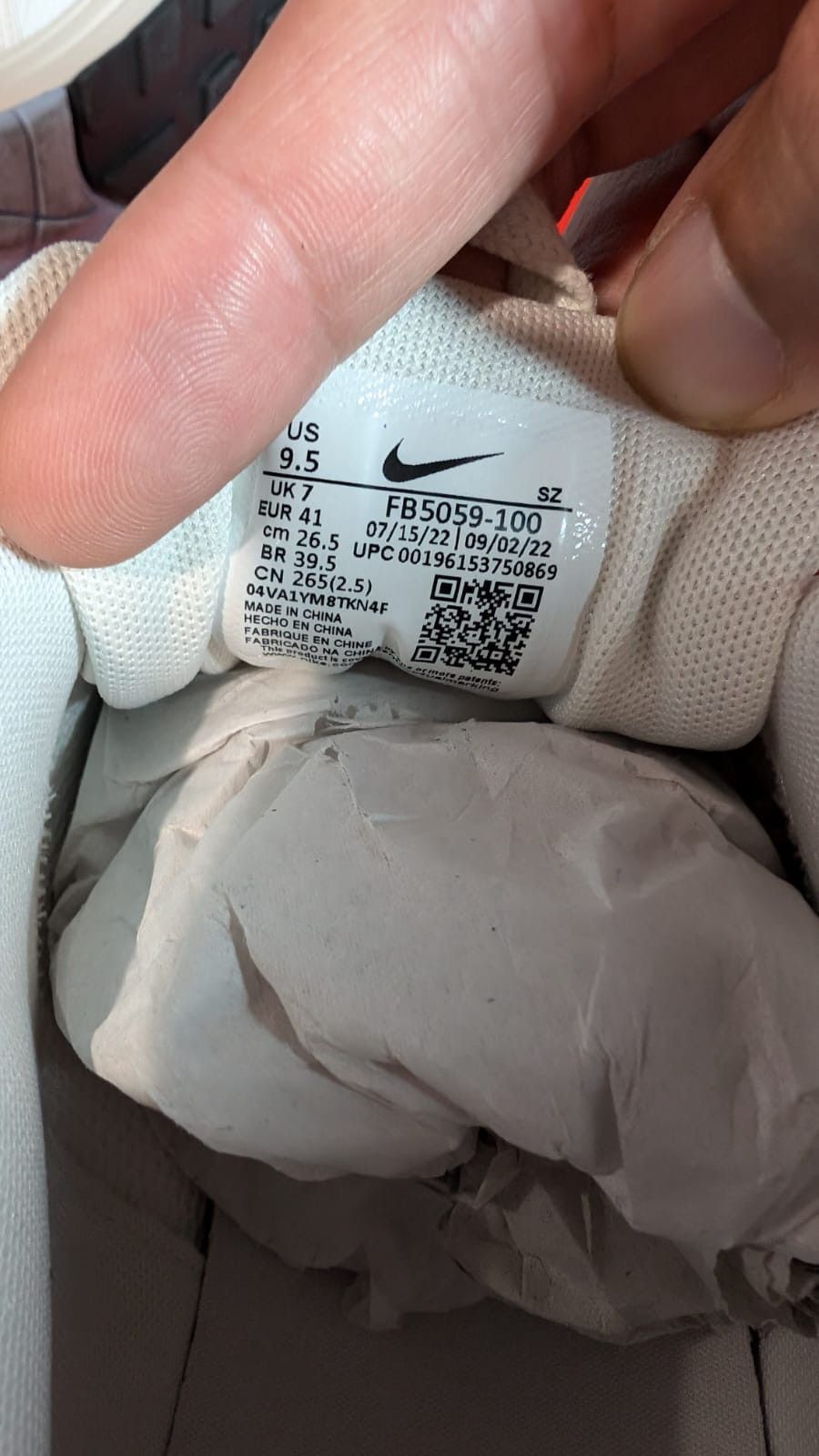 Nike Size 9.5W/8M - Nike Air Max 1 Safari - Summit White Size US 9.5 / IT 39.5 - 7 Thumbnail