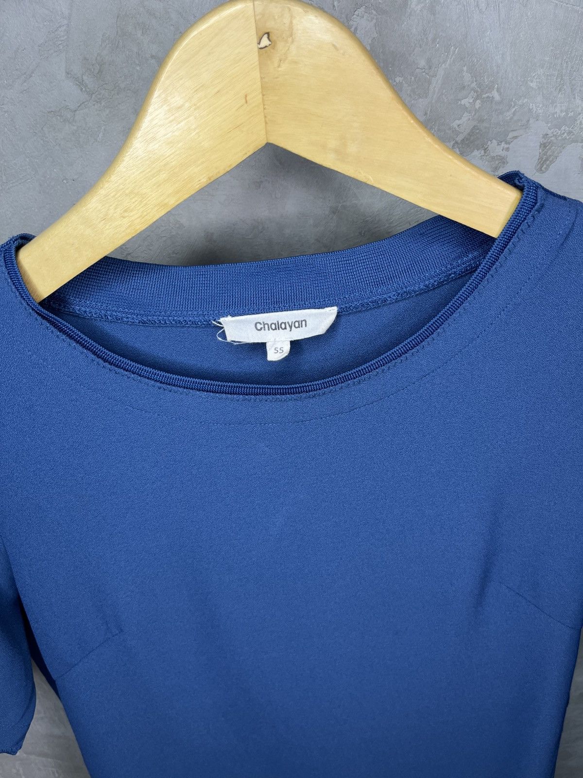 Hussein Chalayan Hussein Chalayan Minimalist Paneled Tee Cobalt Blue Size US M / EU 48-50 / 2 - 4 Thumbnail