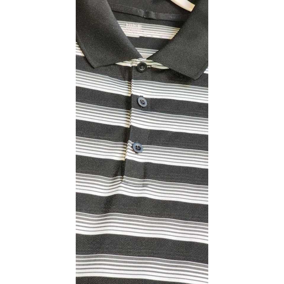 Nike Nike Mens XL Xlarge Standard Black White Short Sleeve Polo S Size US XL / EU 56 / 4 - 4 Thumbnail