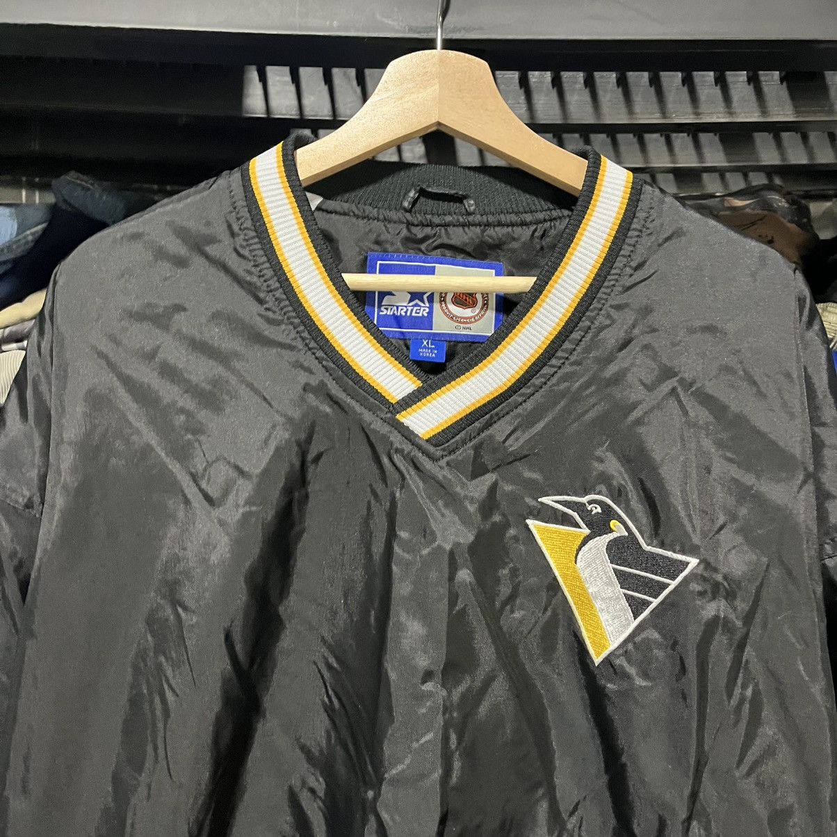 Starter Vintage 90s Pittsburgh Penguins Jaromir Jagr Pullover Jacket Size US XL / EU 56 / 4 - 5 Thumbnail