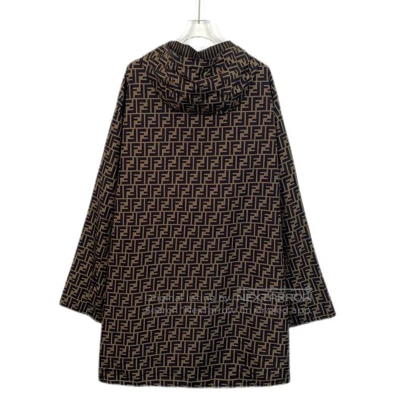Fendi Fendi Brown logo lettering full print double-sided wear ho Size US M / EU 48-50 / 2 - 2 Thumbnail