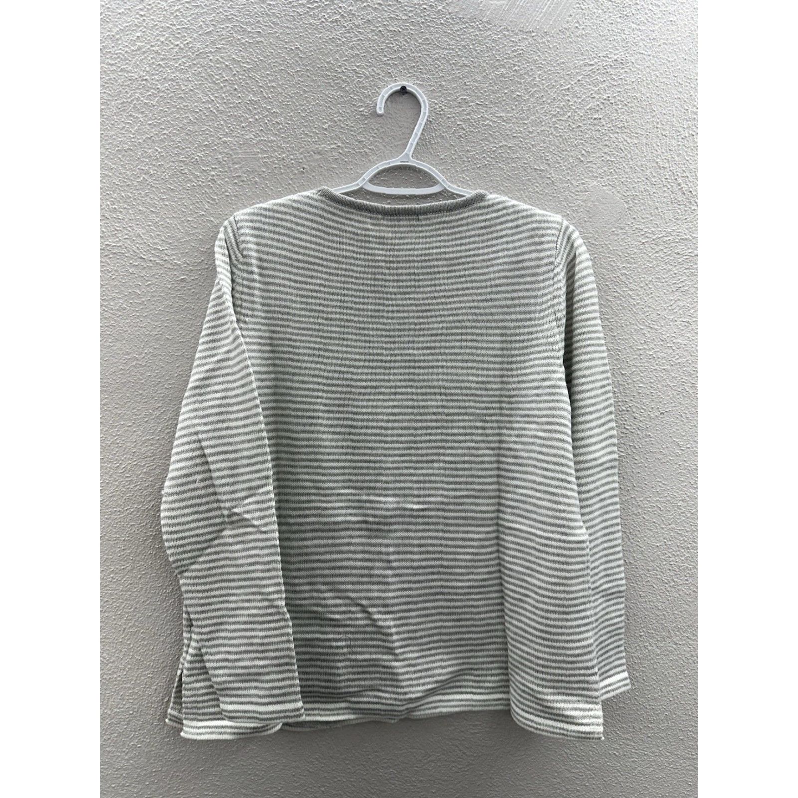 Vintage The Tog Shop Womens Sweater Striped Long Sleeve Knit Ivory Medium Pullover Size M / US 6-8 / IT 42-44 - 7 Thumbnail