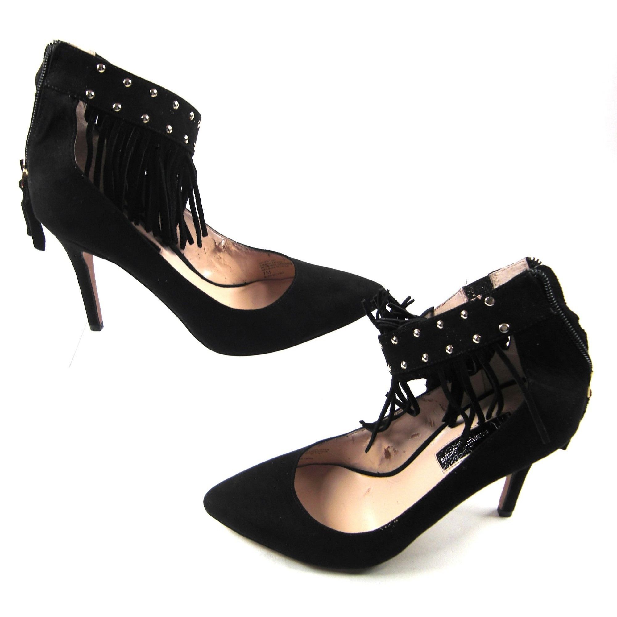 I.N.C INC Womens Black Pointed Toe Stiletto Buckle Pumps Shoes 7 M Size US 7 / IT 37 - 1 Thumbnail