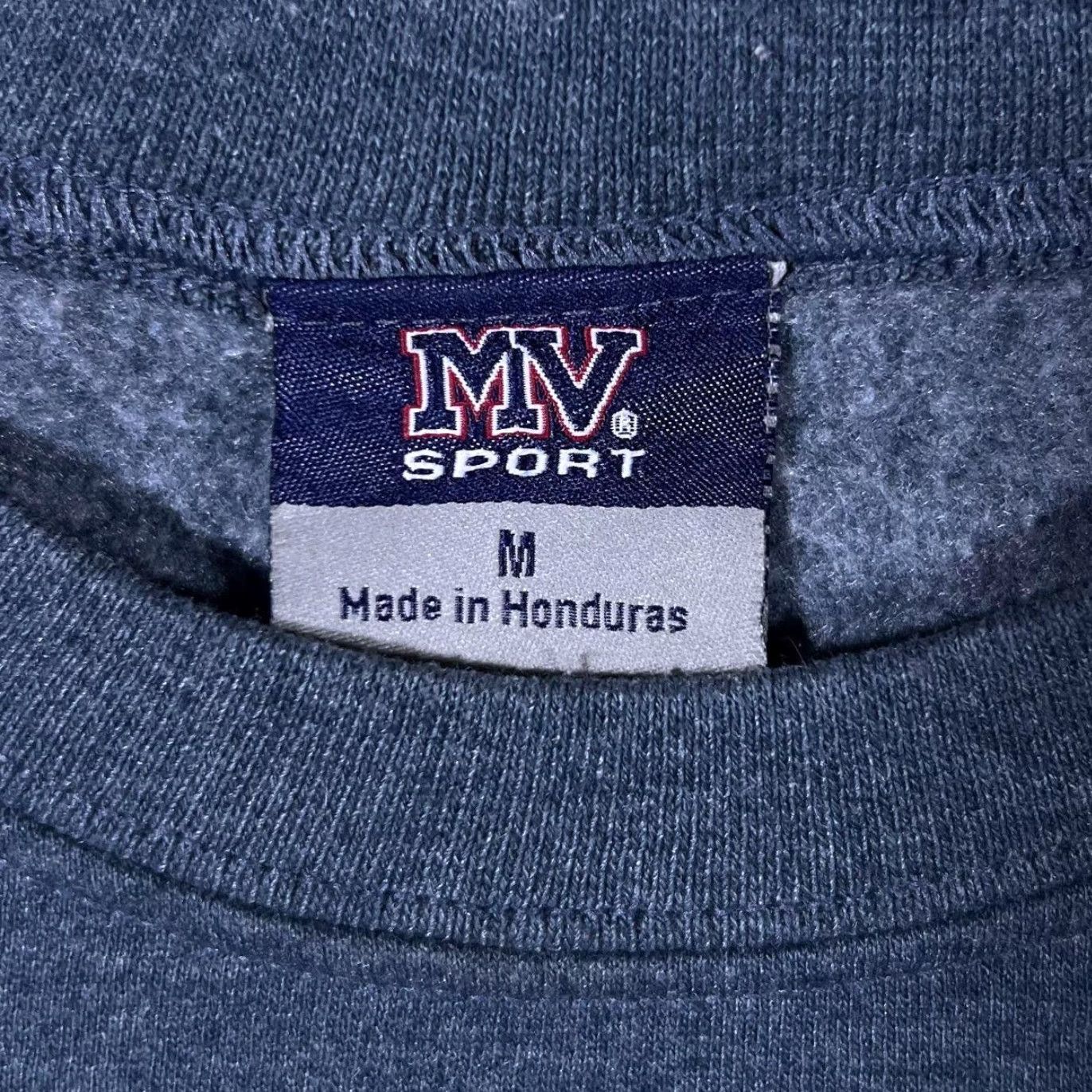 Vintage MV Sport American University College Spellout Graphic Crewneck Sweatshirt Mens Medium Dark Grey Size US M / EU 48-50 / 2 - 4 Thumbnail