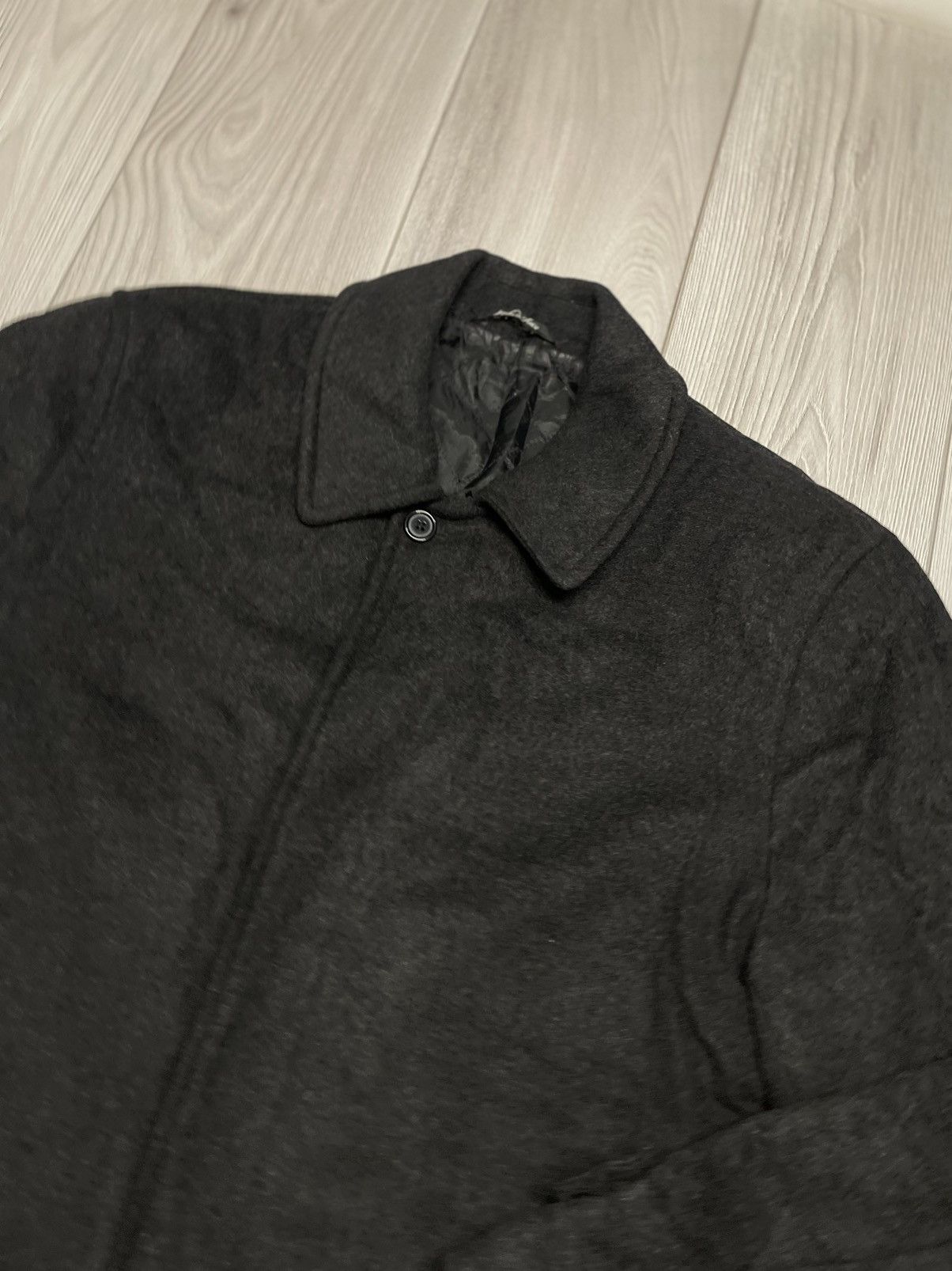 Balmain × Pierre Balmain Vintage Balmain Wool cashmere black gray coat Size US M / EU 48-50 / 2 - 5 Thumbnail