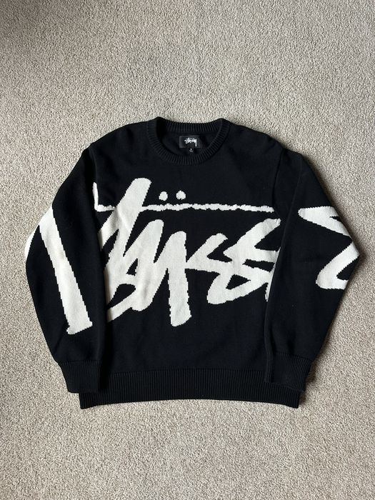 Vintage Stussy Stock Knit Sweater Size Small Slightly Used | Grailed