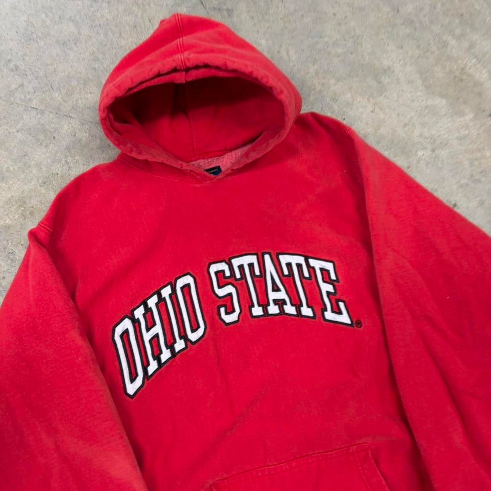 Steve And Barrys 90s ohio state spellout hoodie Size US L / EU 52-54 / 3 - 3 Thumbnail
