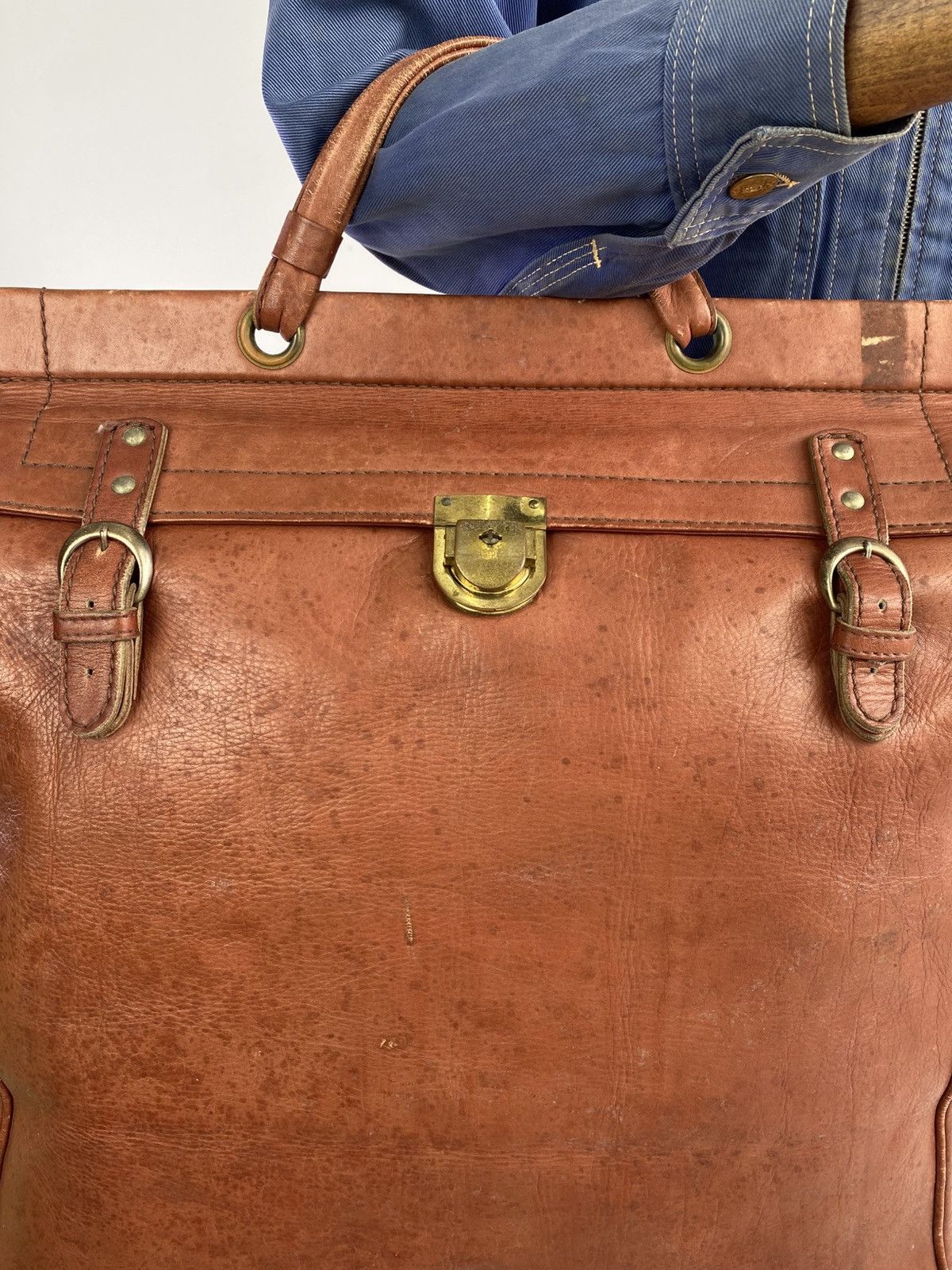Porter Vintage 90's Porter Large Patina Leather Doctors Bag Size ONE SIZE - 4 Thumbnail