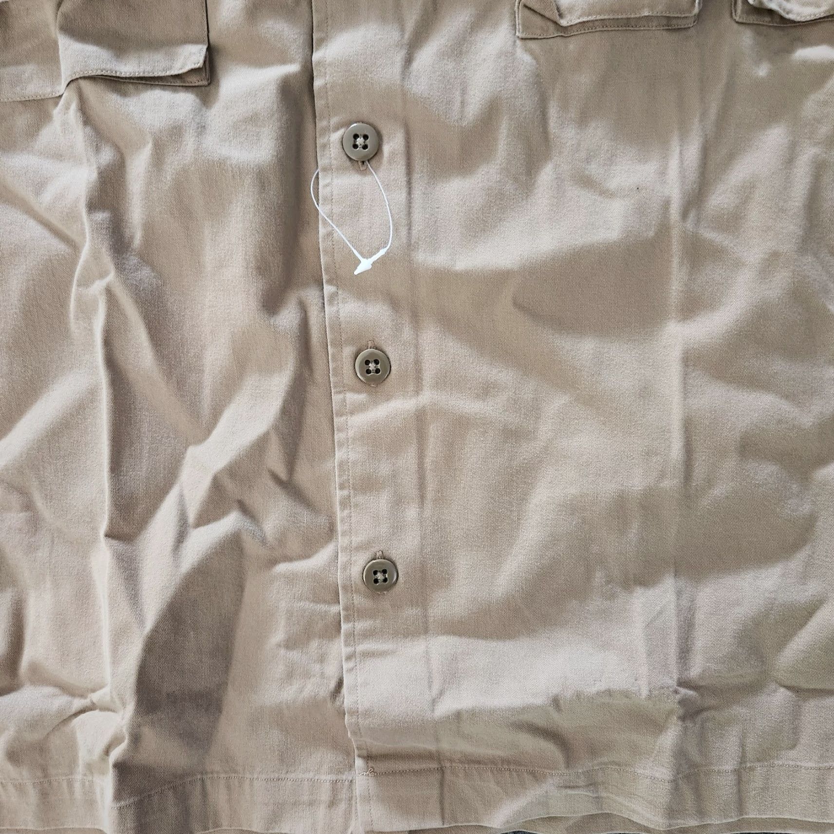 Tommy Hilfiger VINTAGE Tommy Hilfiger Canvas Shirt Outdoors Camping Hunting XL Tan Beige Mens Button-Up Overall Casual Size US XL / EU 56 / 4 - 2 Thumbnail