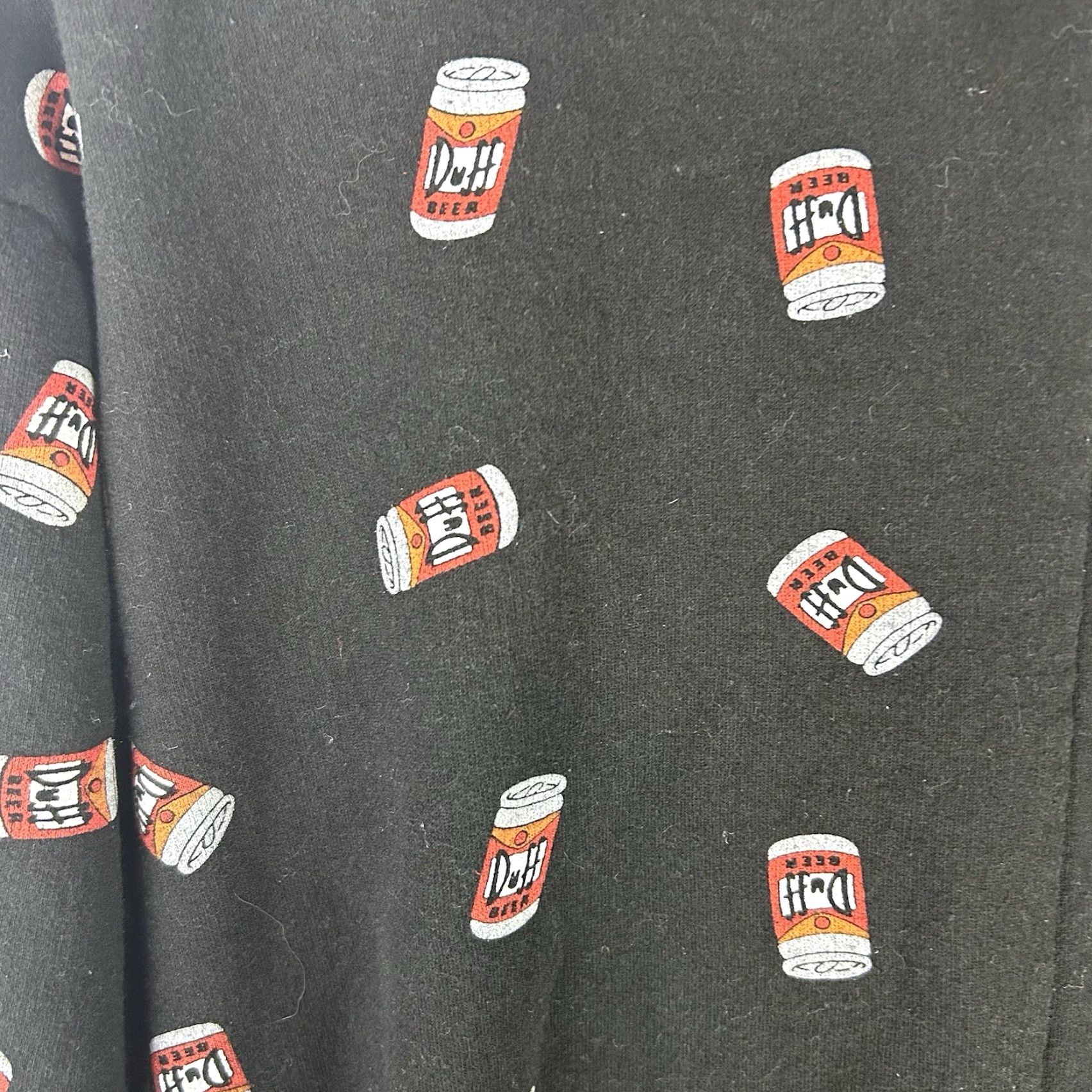 Vintage VINTAGE The Simpsons Sweatshirt Men's M Black Burping Homer Duff Beer Half AOP Graphic Print Crew Neck Long Sleeve Pullover Regular Fit Size US M / EU 48-50 / 2 - 5 Thumbnail