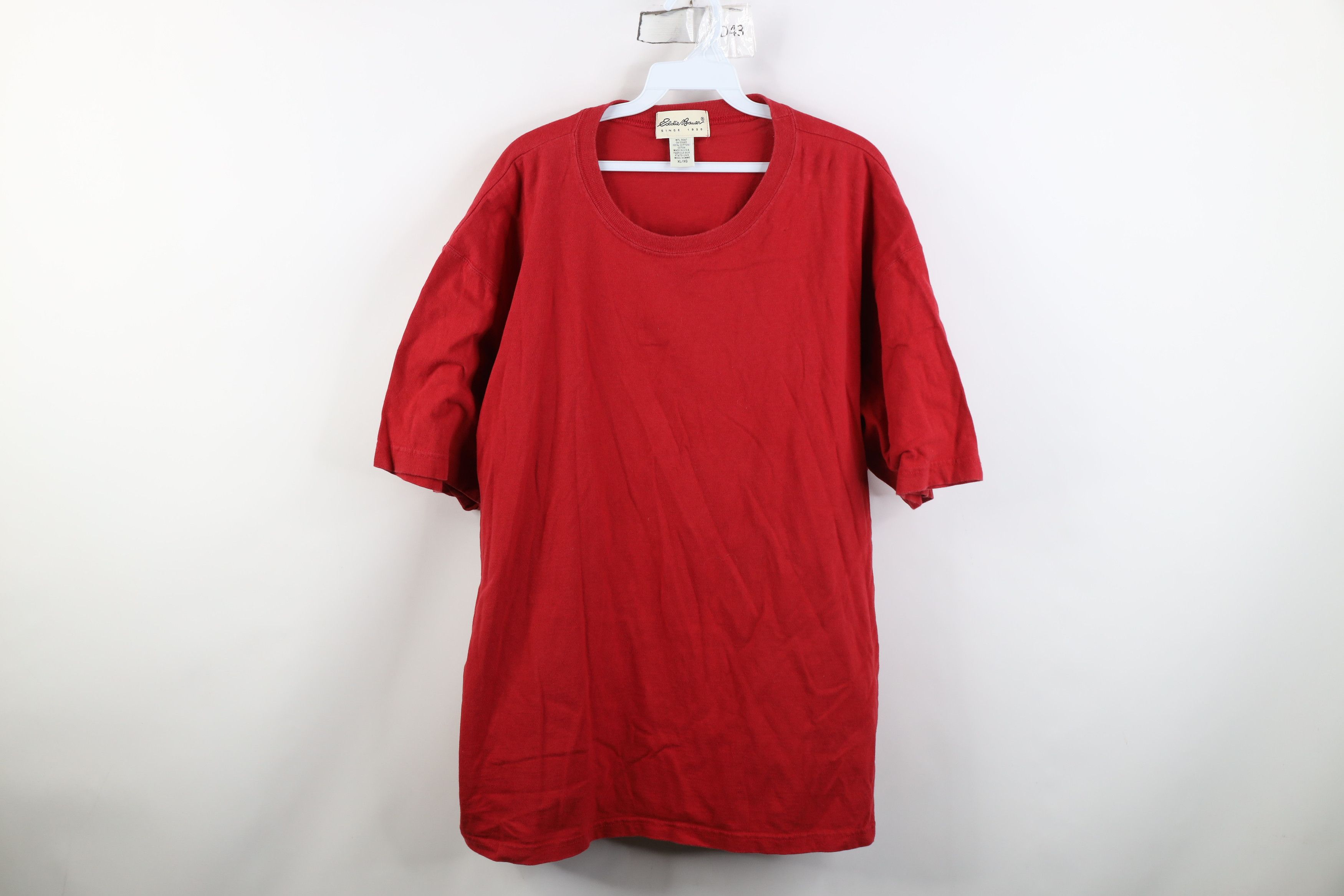 Eddie Bauer Vintage 90s Eddie Bauer Baggy Fit Cotton T-Shirt Red USA Size US XL / EU 56 / 4 - 1 Thumbnail
